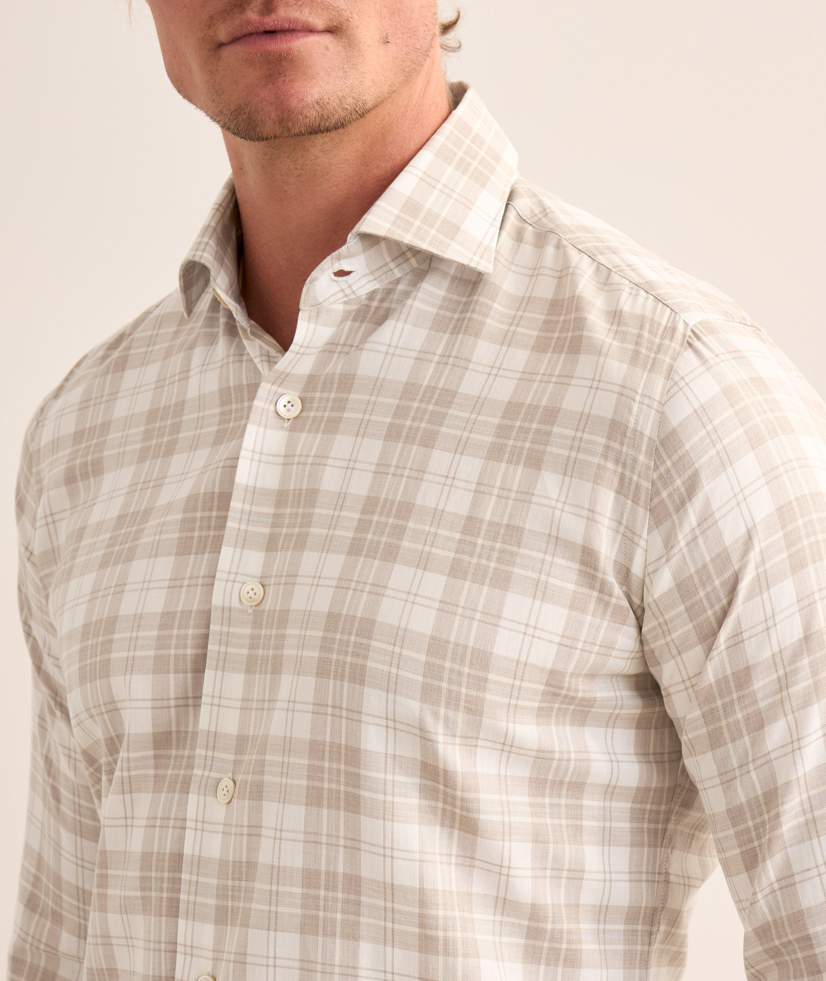 Plaid Cotton Sport Shirt  image 3