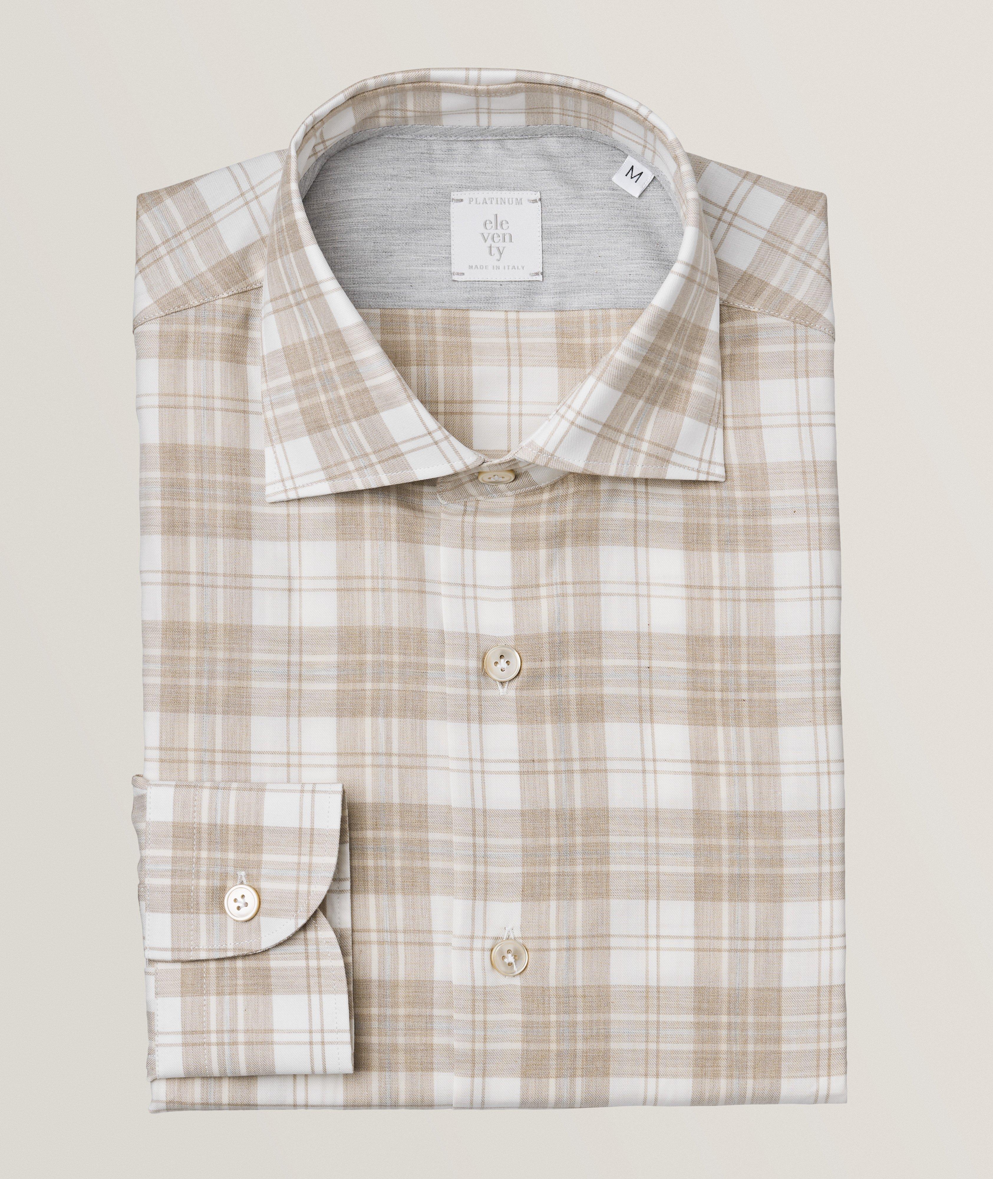 Plaid Cotton Sport Shirt  image 0