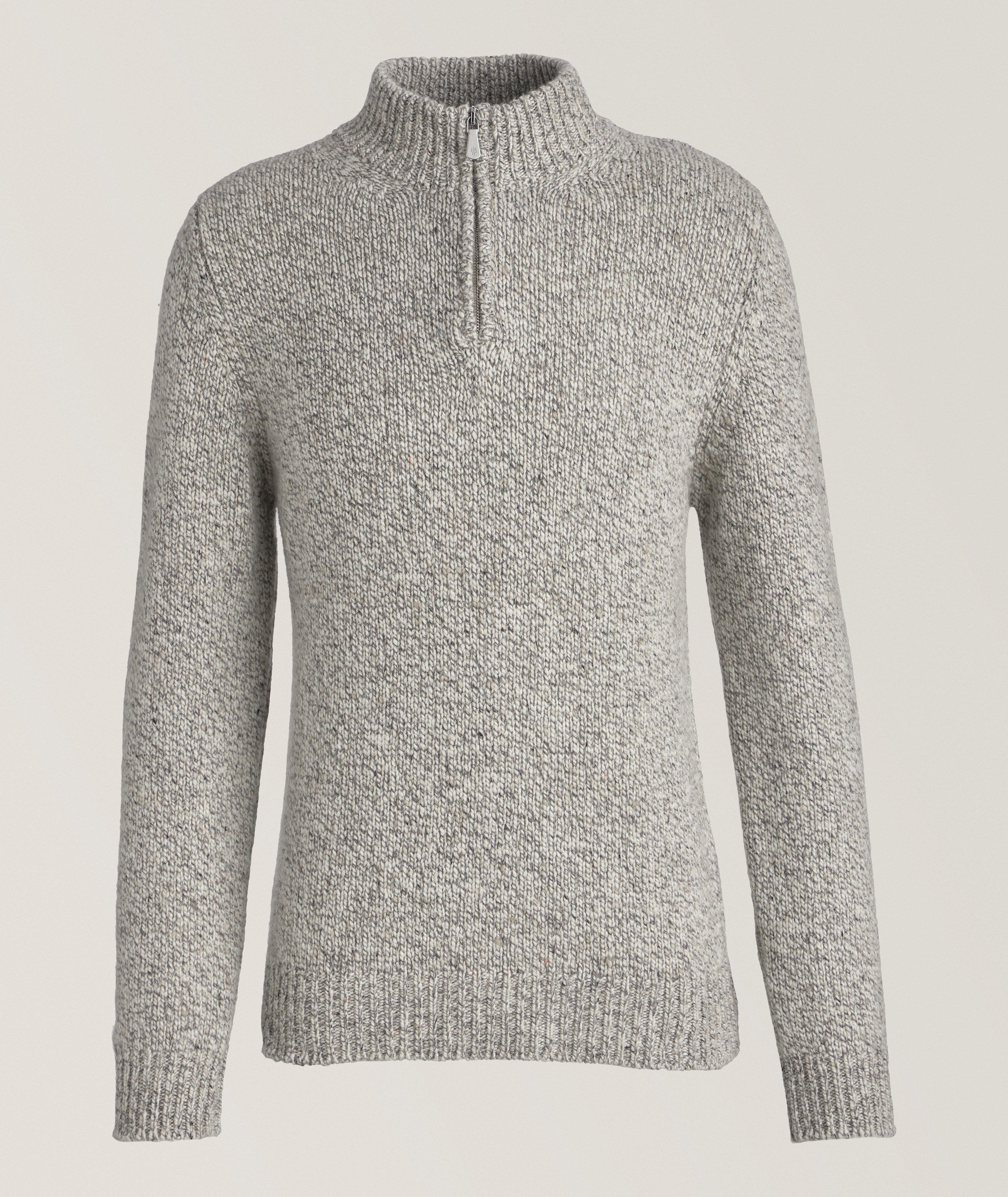 Cashmere Quarter-Zip Sweater