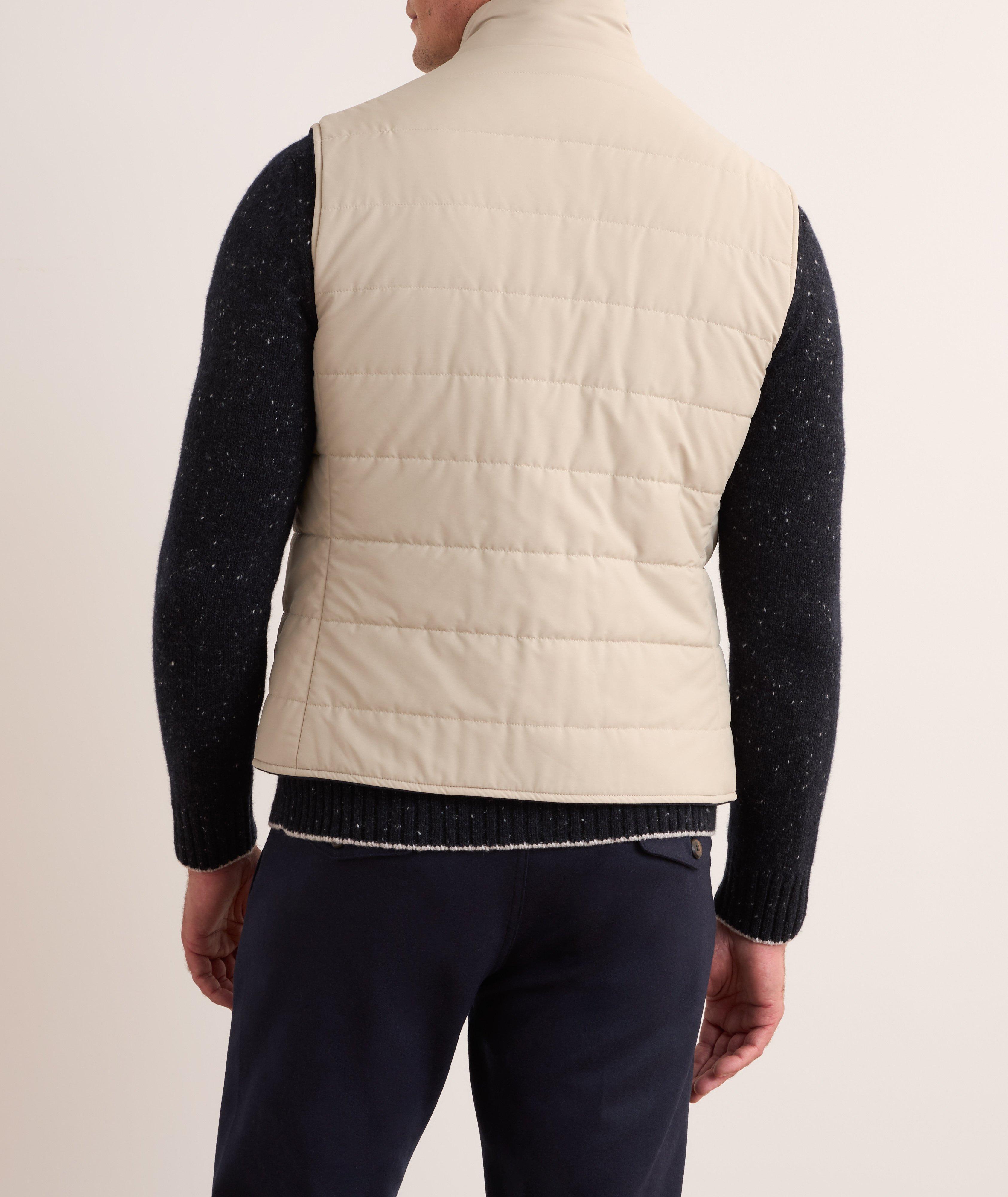 Silk-Cashmere Reversible Vest image 2