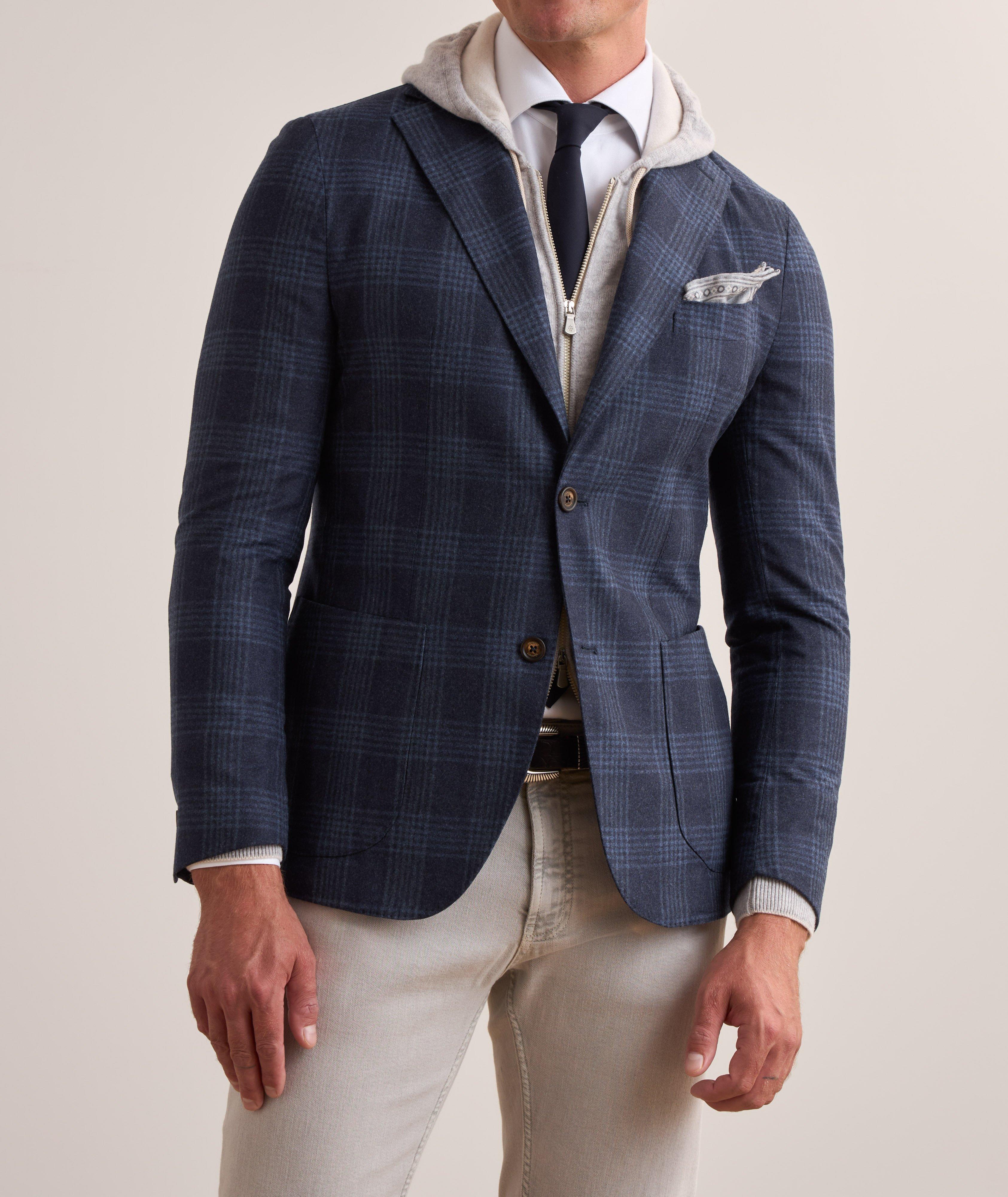 Check Wool-Blend Sport Jacket image 1