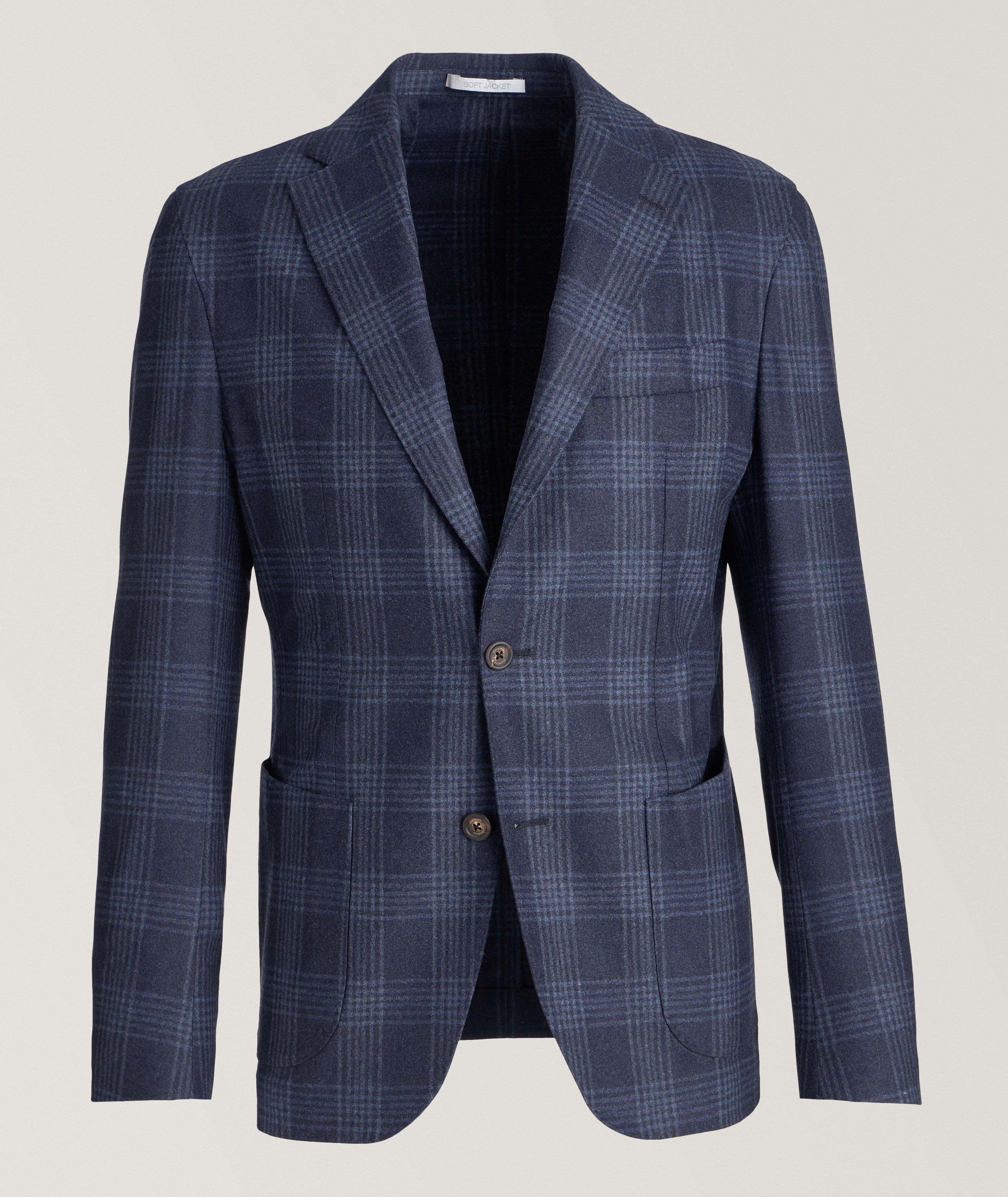 Check Wool-Blend Sport Jacket image 0