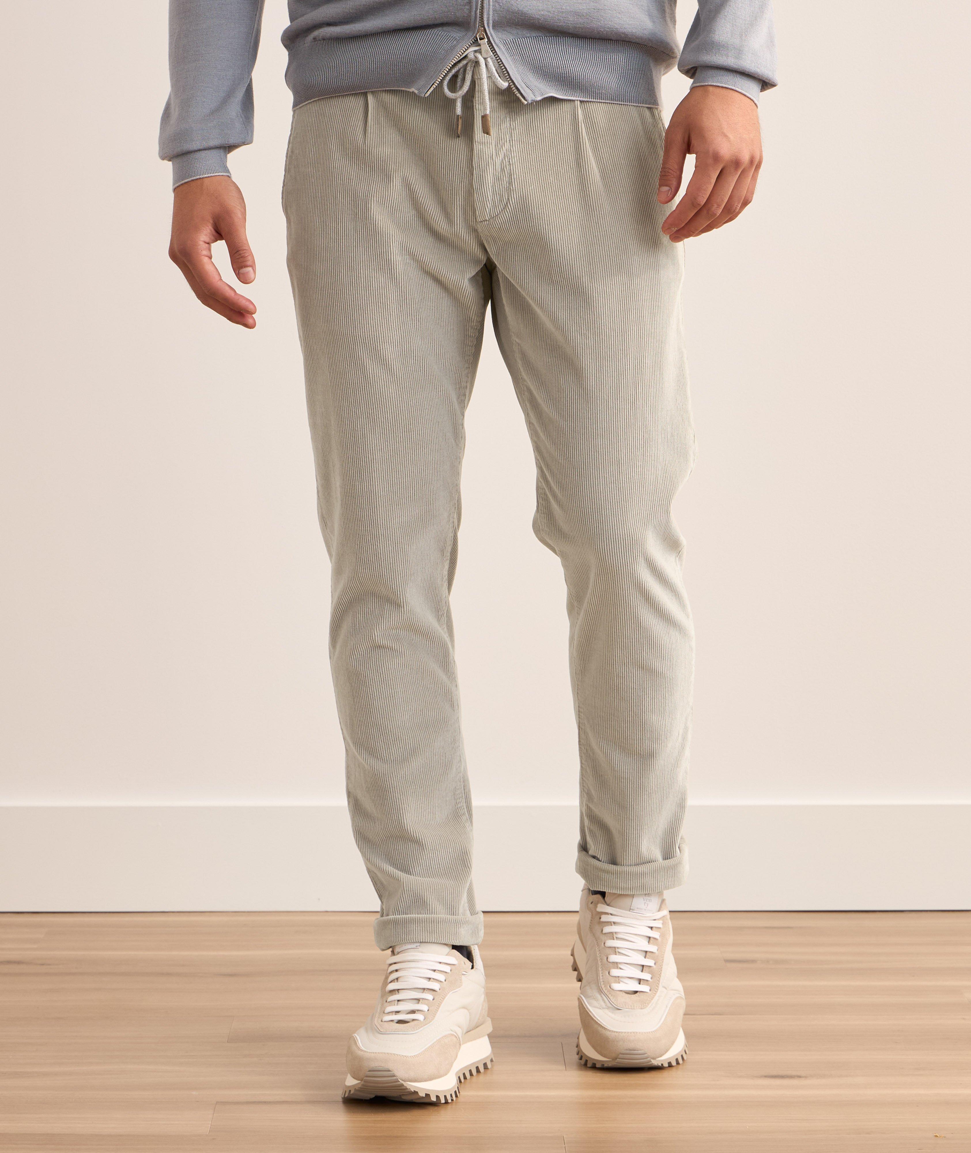 Drawstring Corduroy Pants  image 1