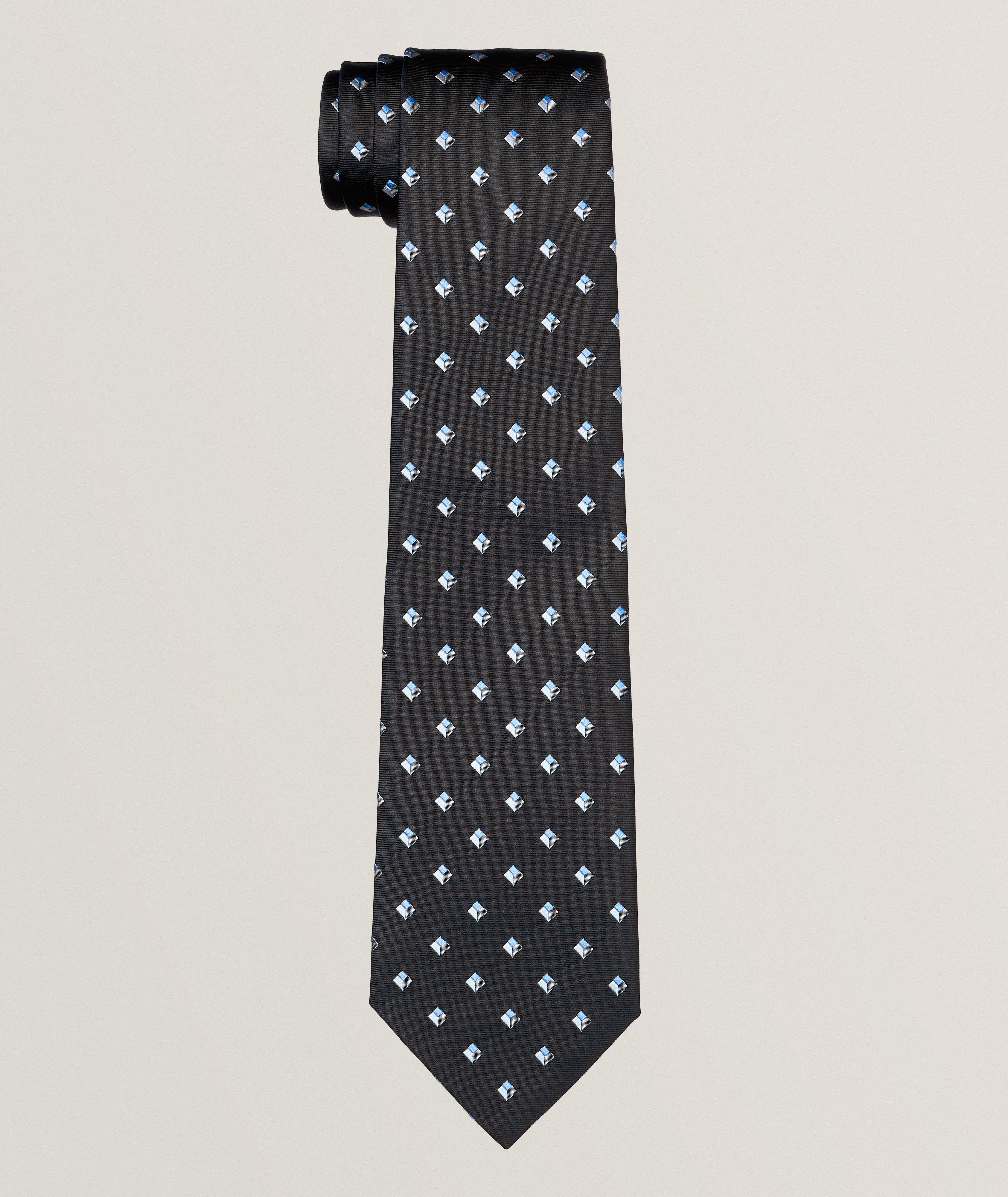 Micro Medallion Silk Tie  image 0