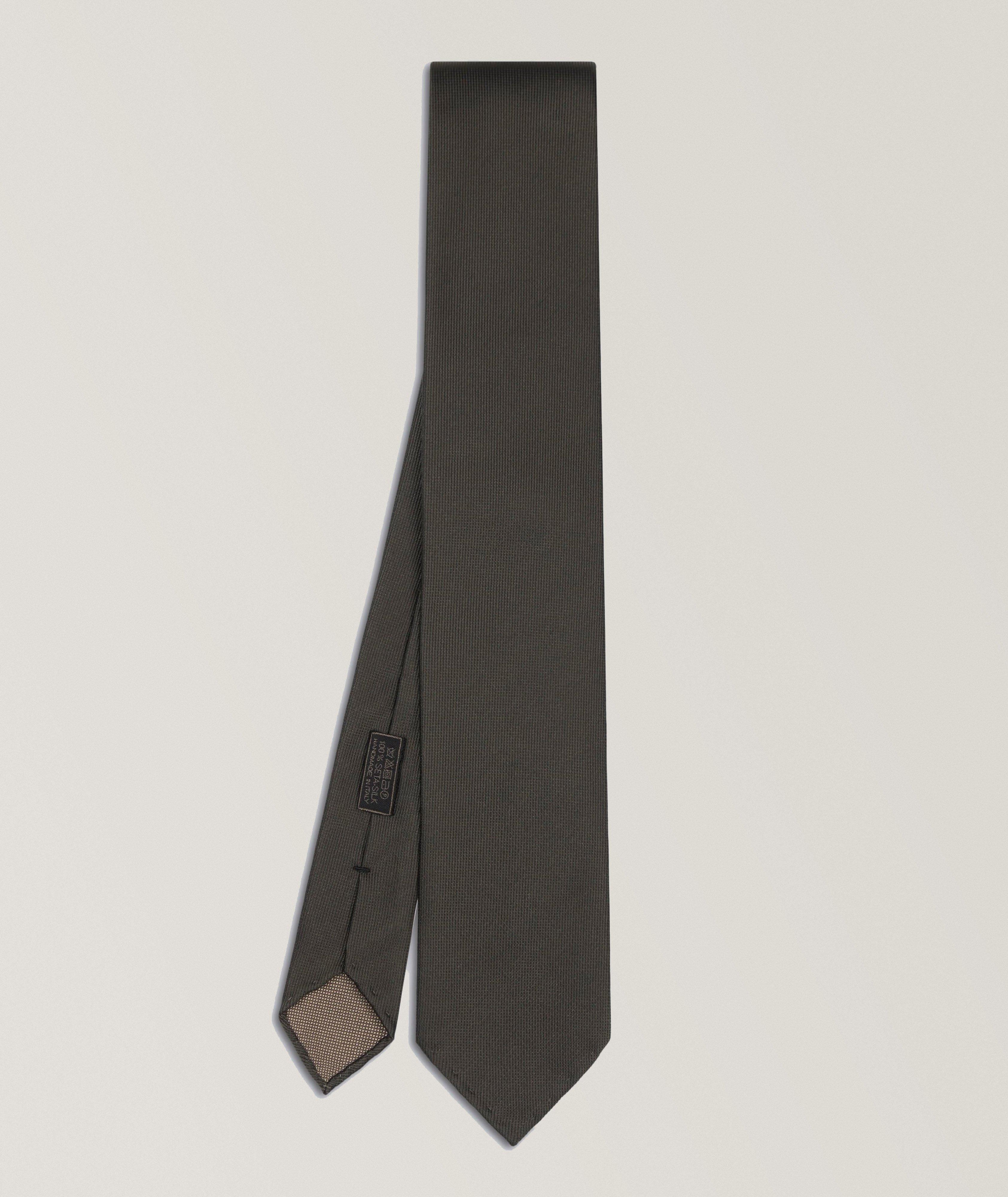 Micro Motif Silk Tie image 0