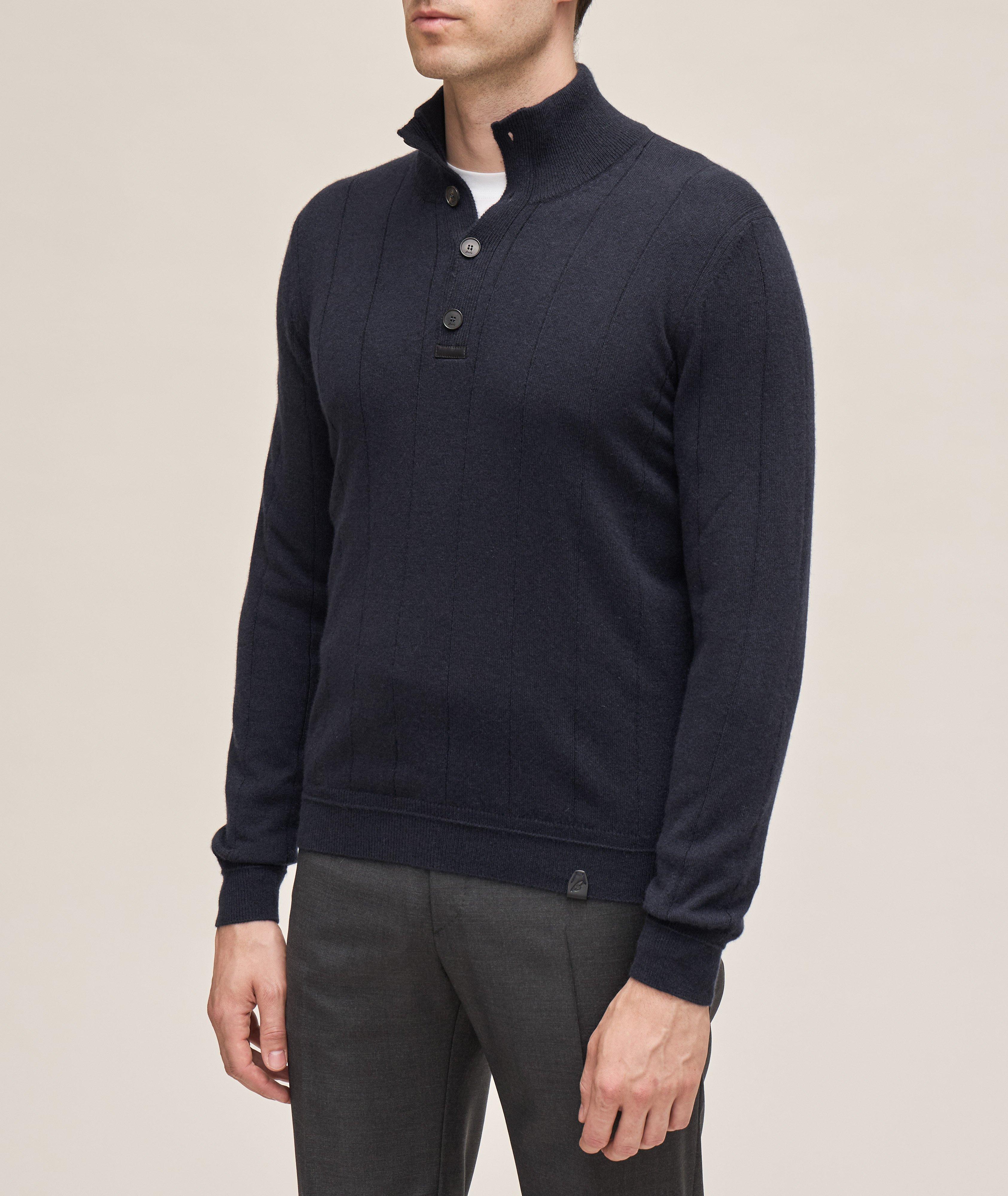 Ribbed Cashmere Polo image 1