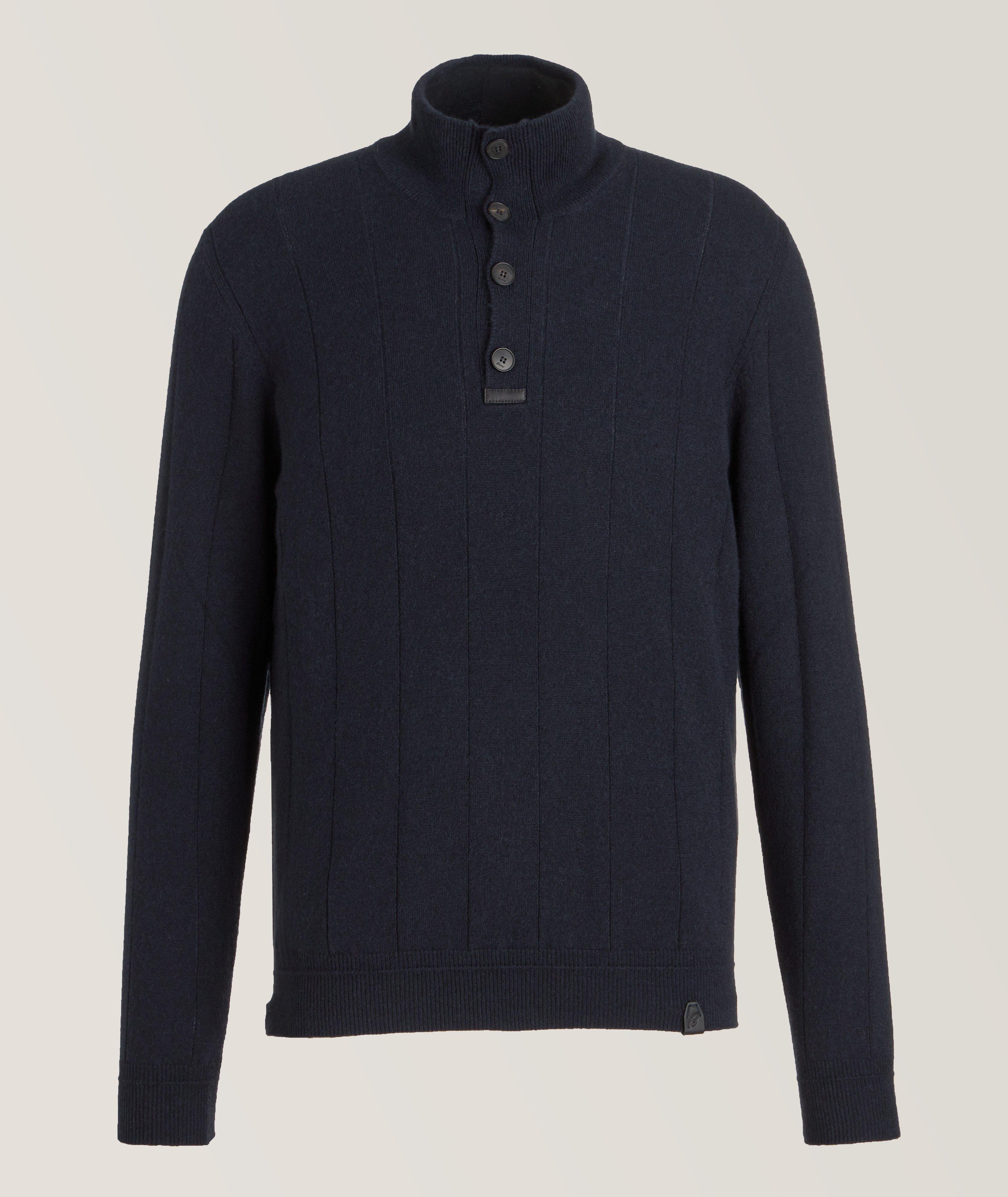 Ribbed Cashmere Polo image 0