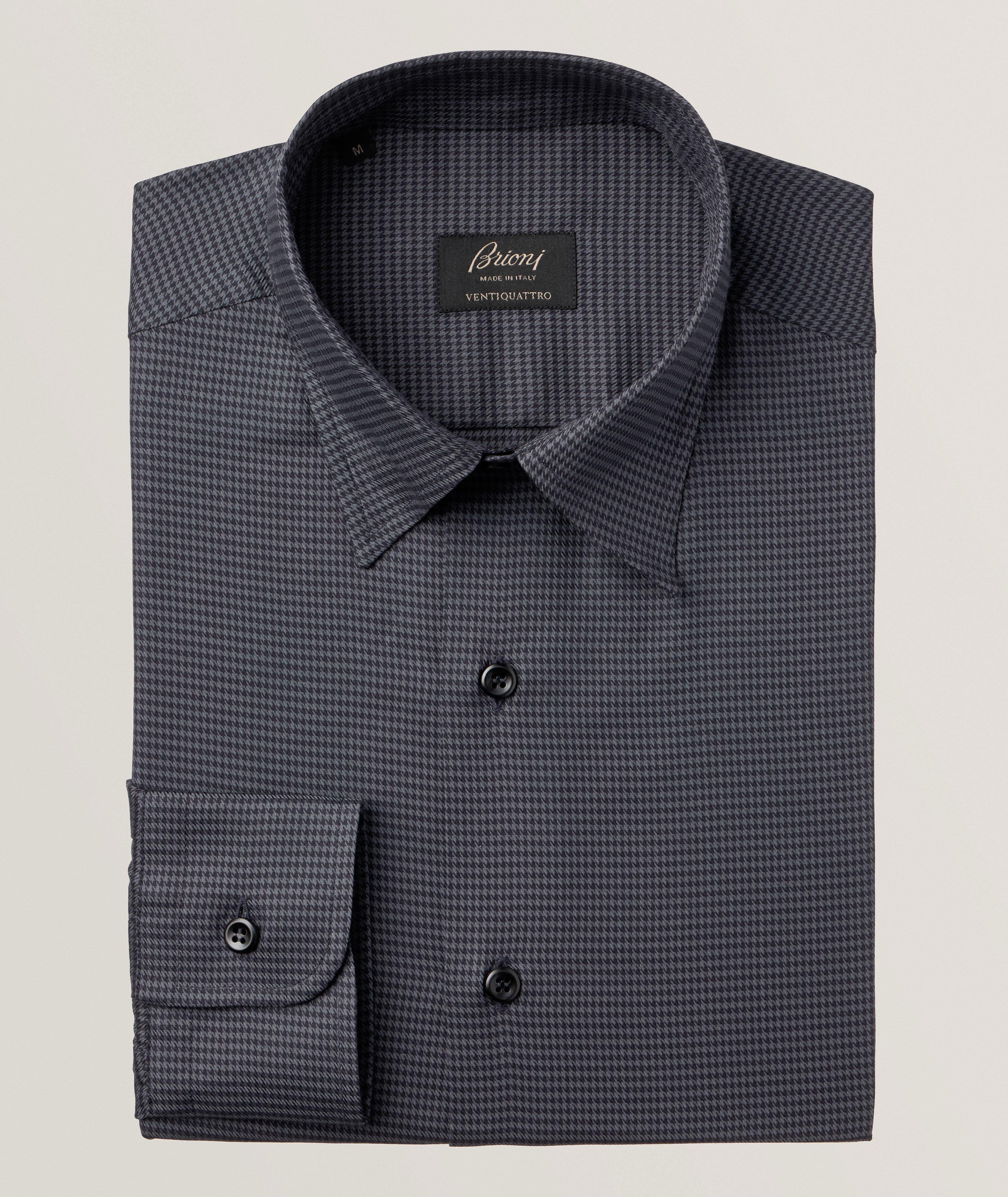 Micro Houndstooth Cotton Shirt image 0