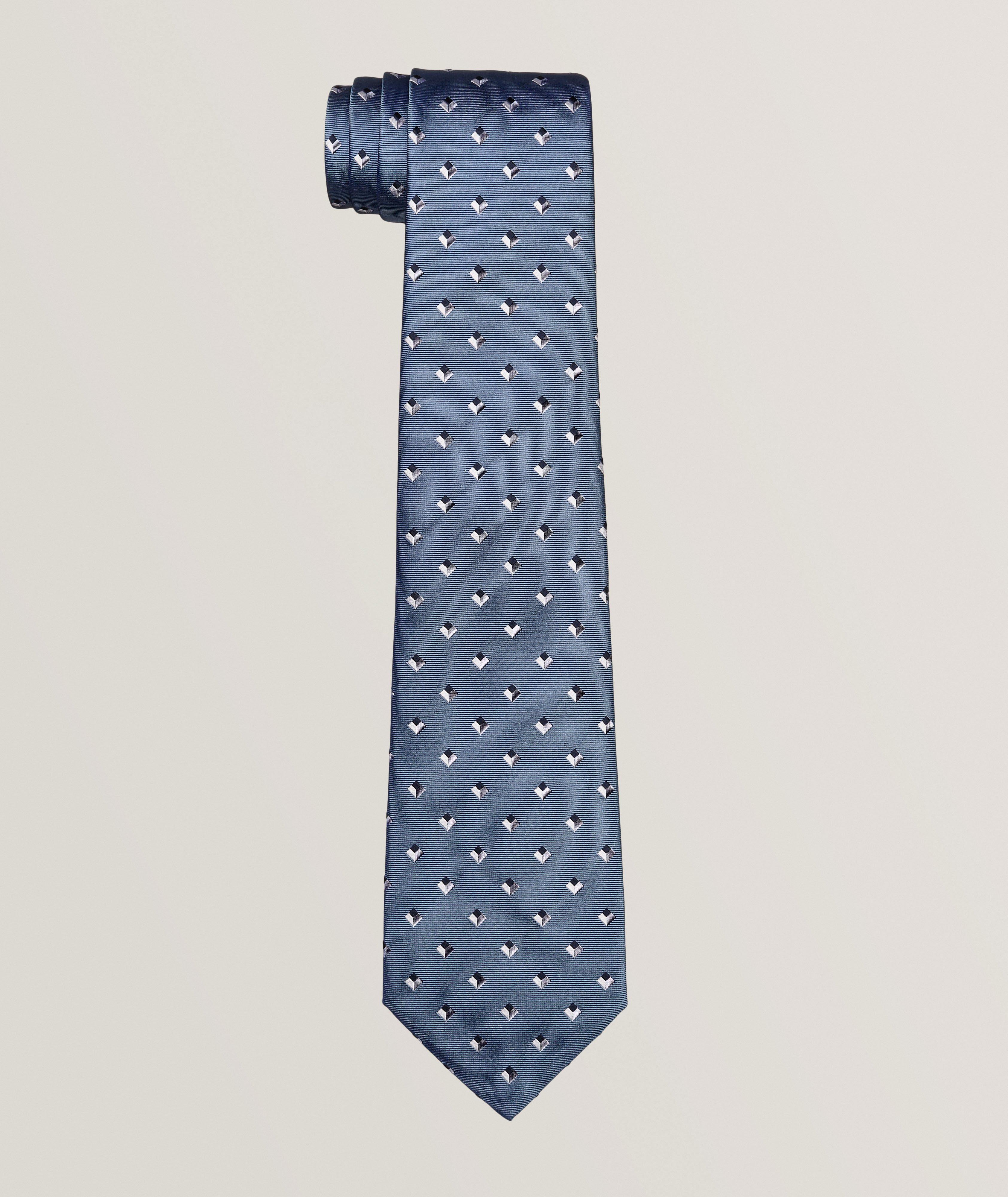 Micro Medallion Silk Tie image 0