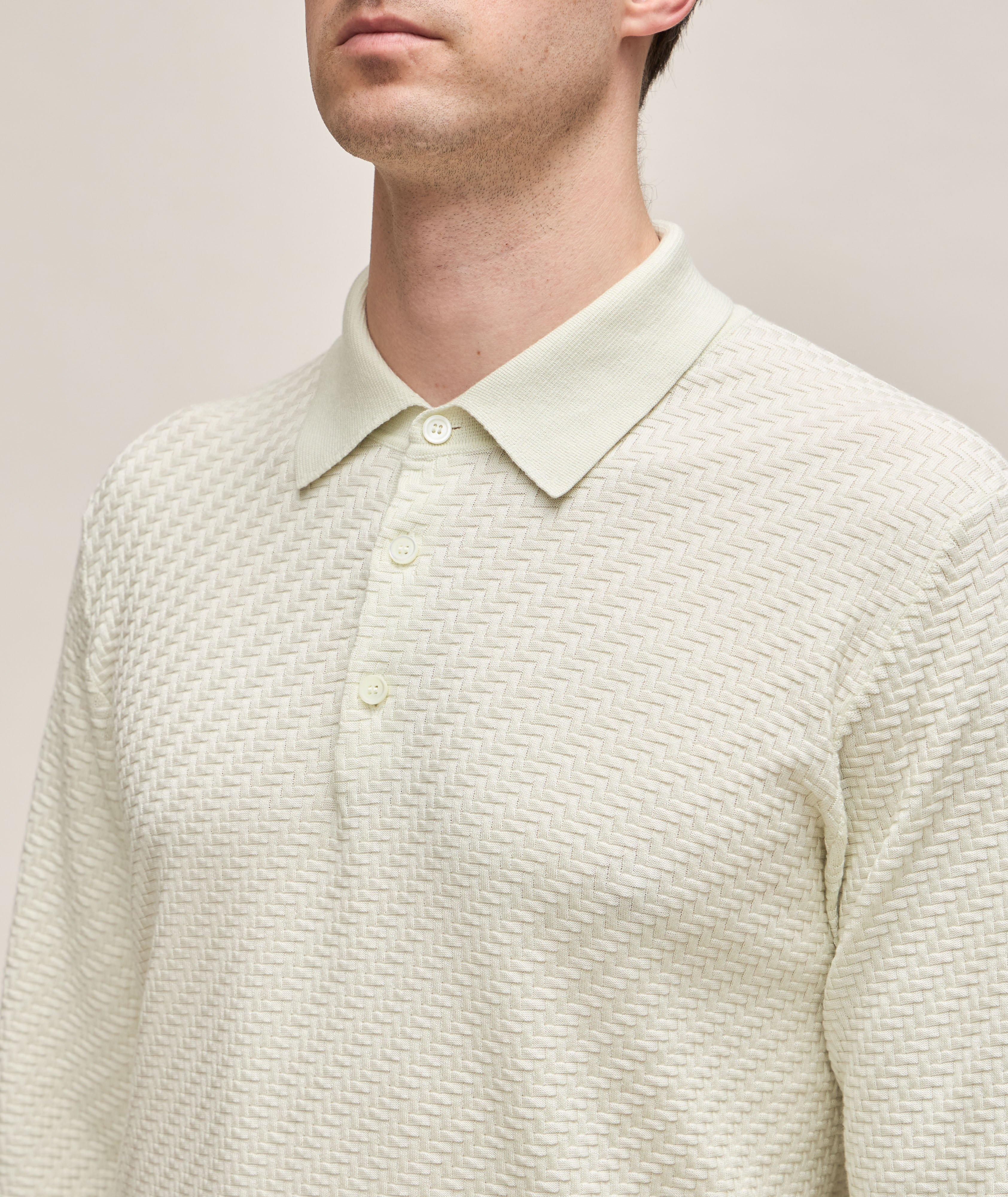 Cotton, Silk & Cashmere Jacquard Polo image 3