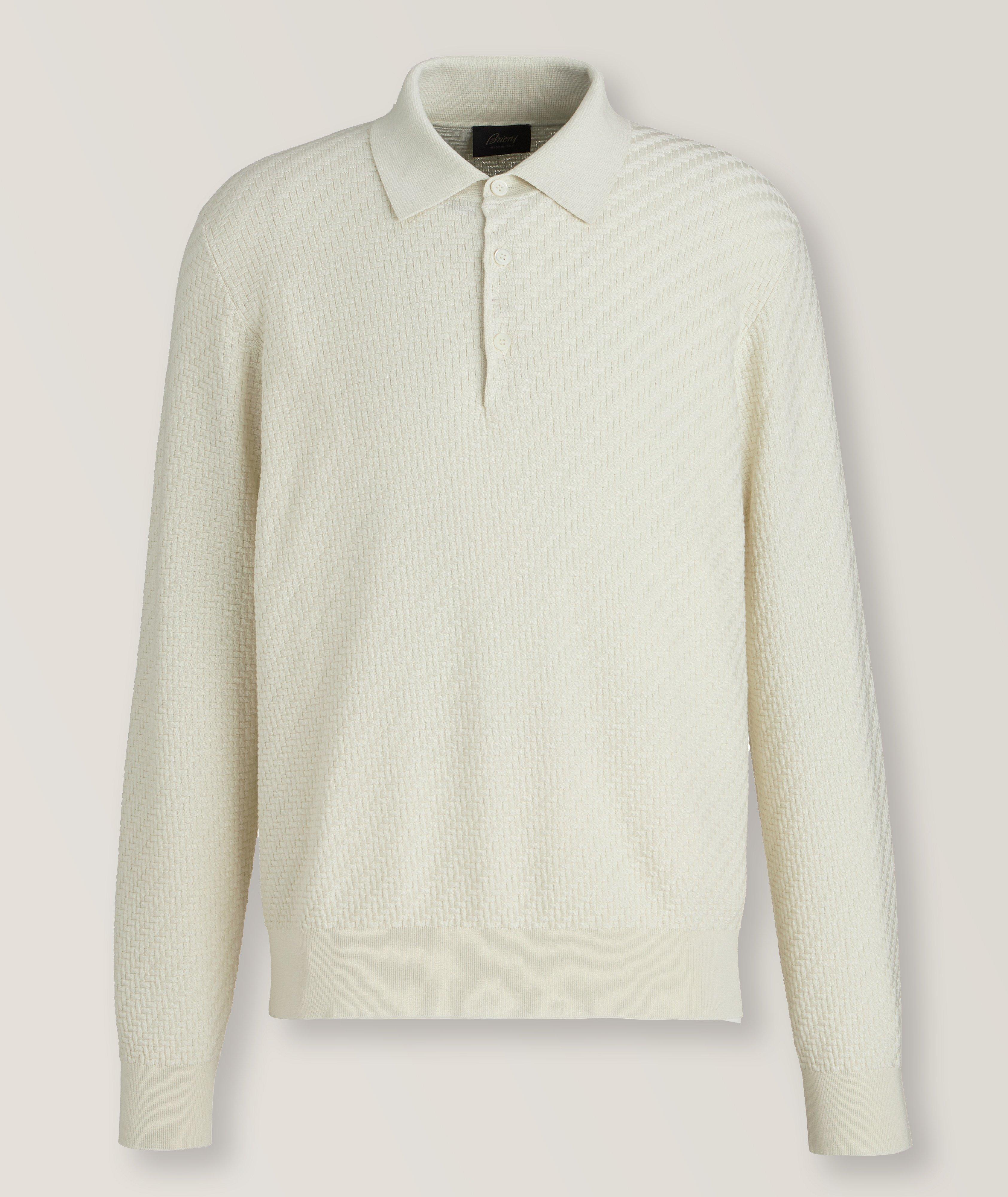 Cotton, Silk & Cashmere Jacquard Polo image 0