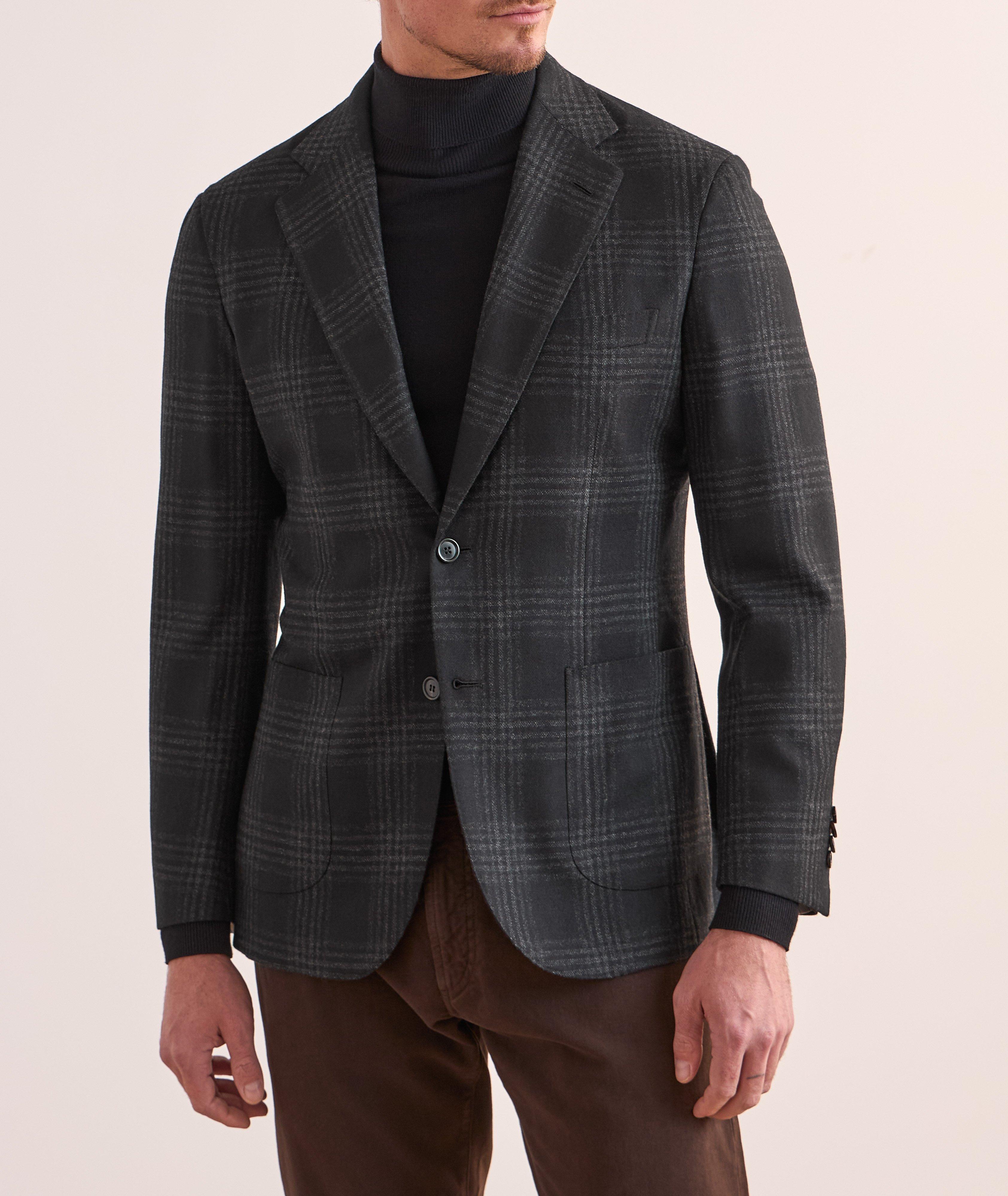 Plaid Wool-Cashmere Sport Jacket image 1