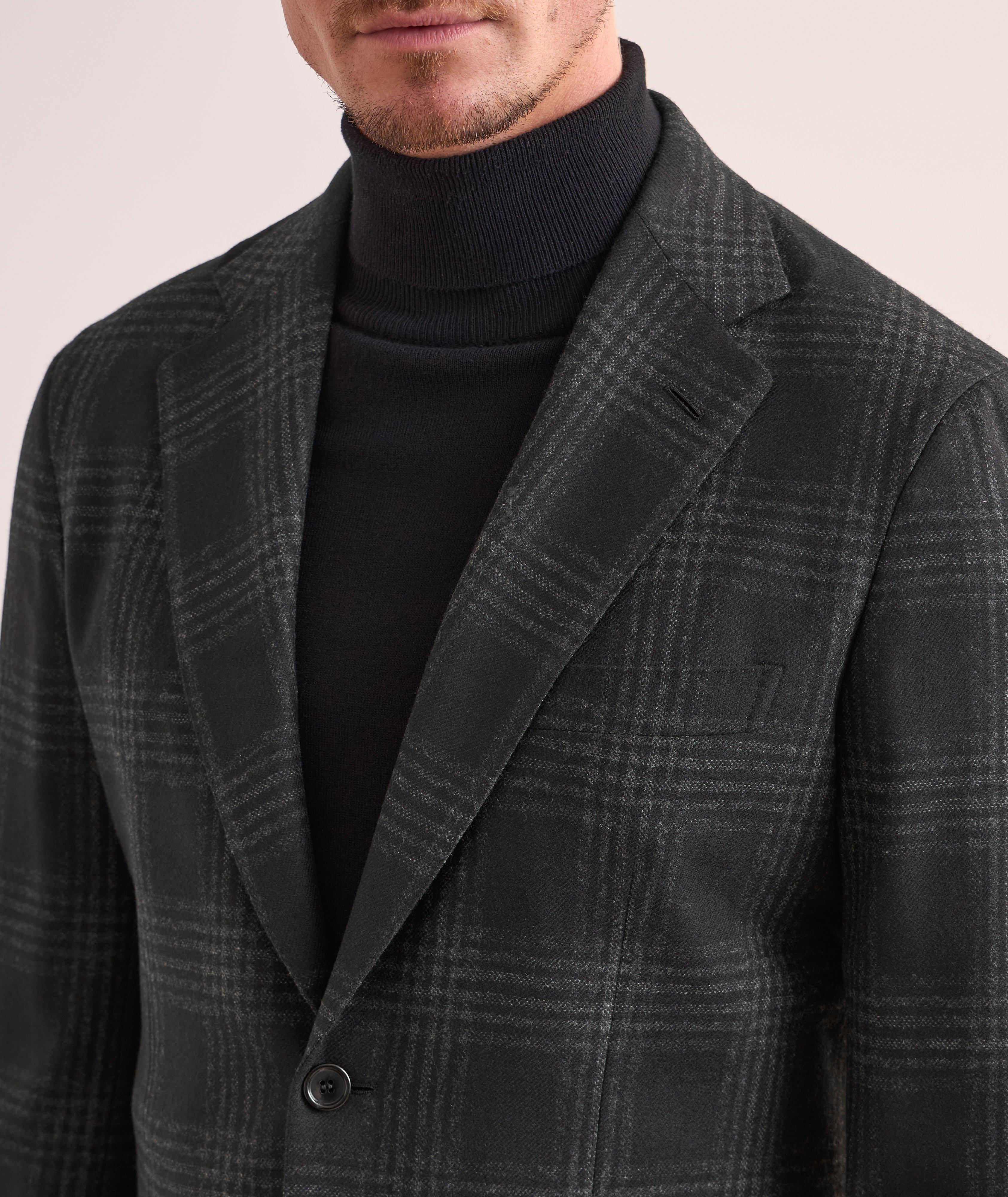 Plaid Wool-Cashmere Sport Jacket image 3