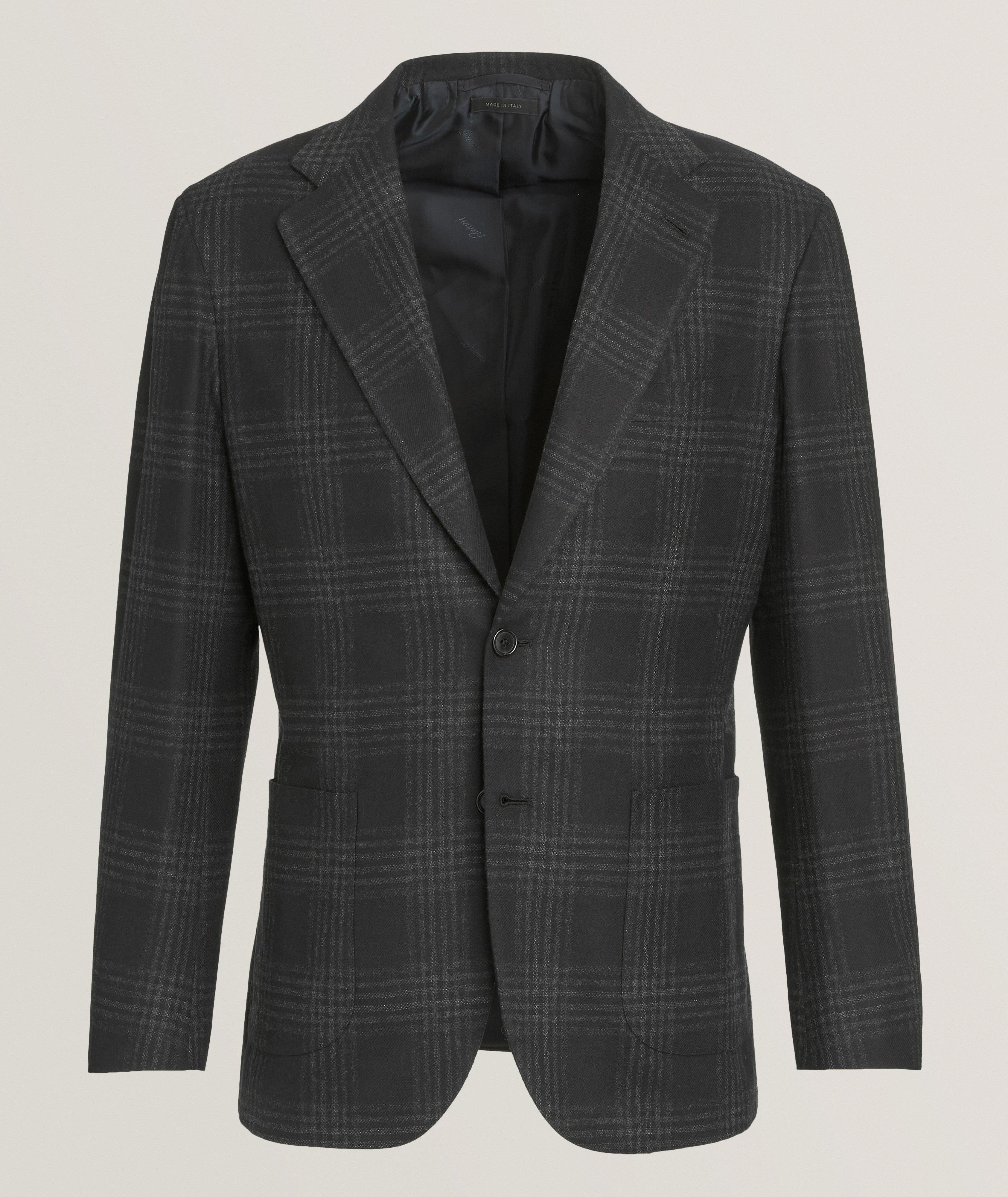 Plaid Wool-Cashmere Sport Jacket image 0