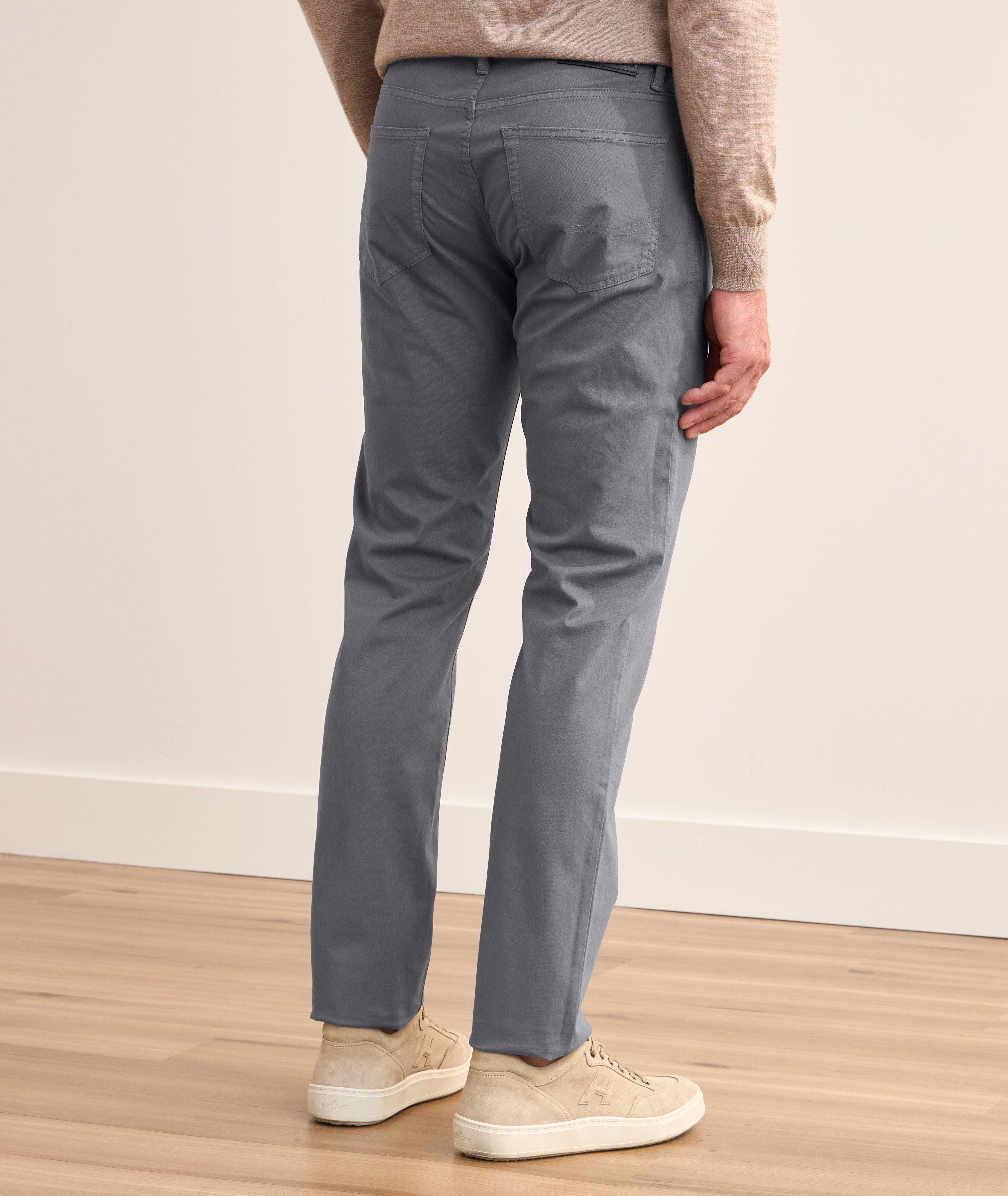 Garment Dyed Stretch-Cotton Pants  image 2