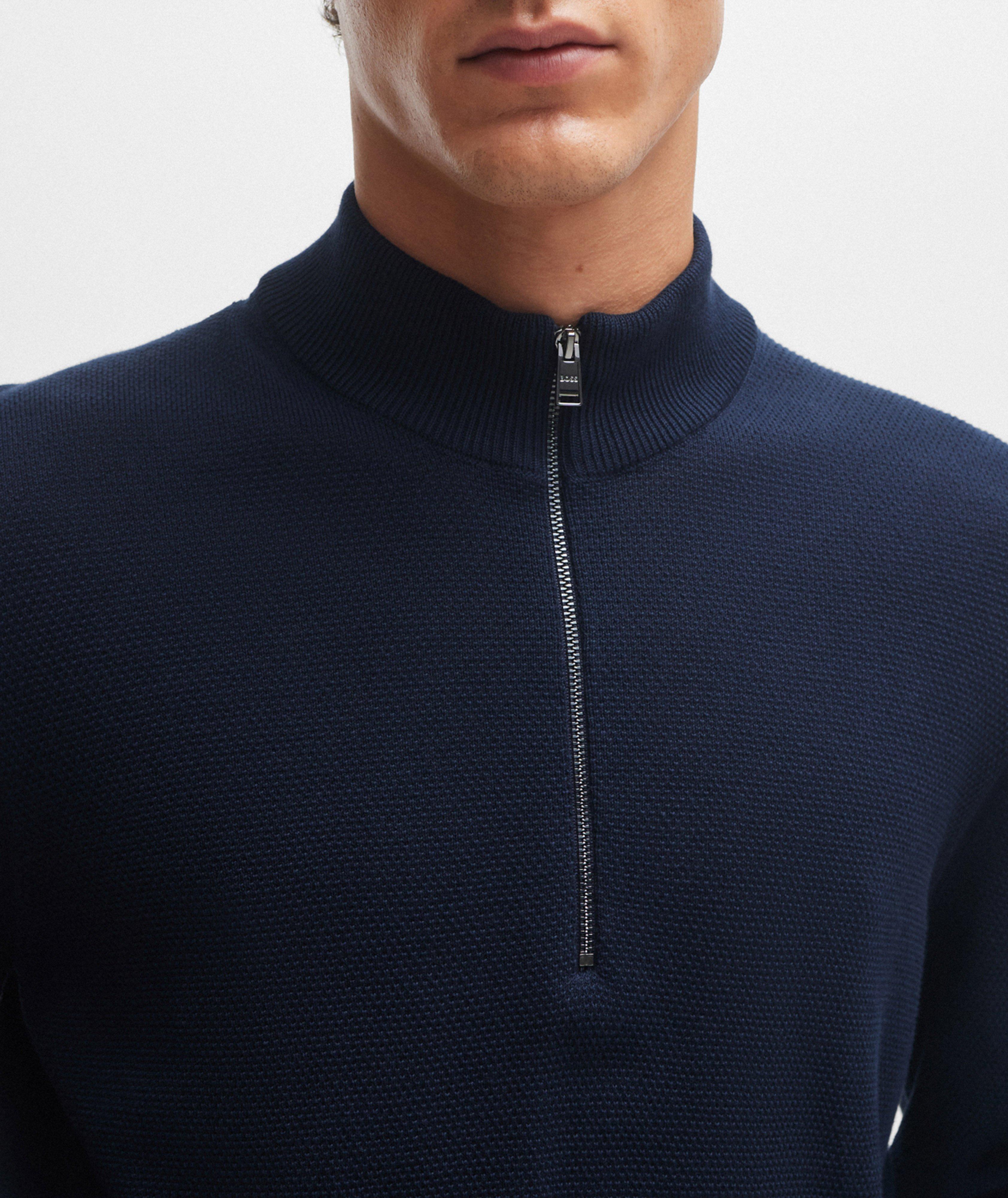 Ebrando Quarter-Zip Cotton Sweater  image 3