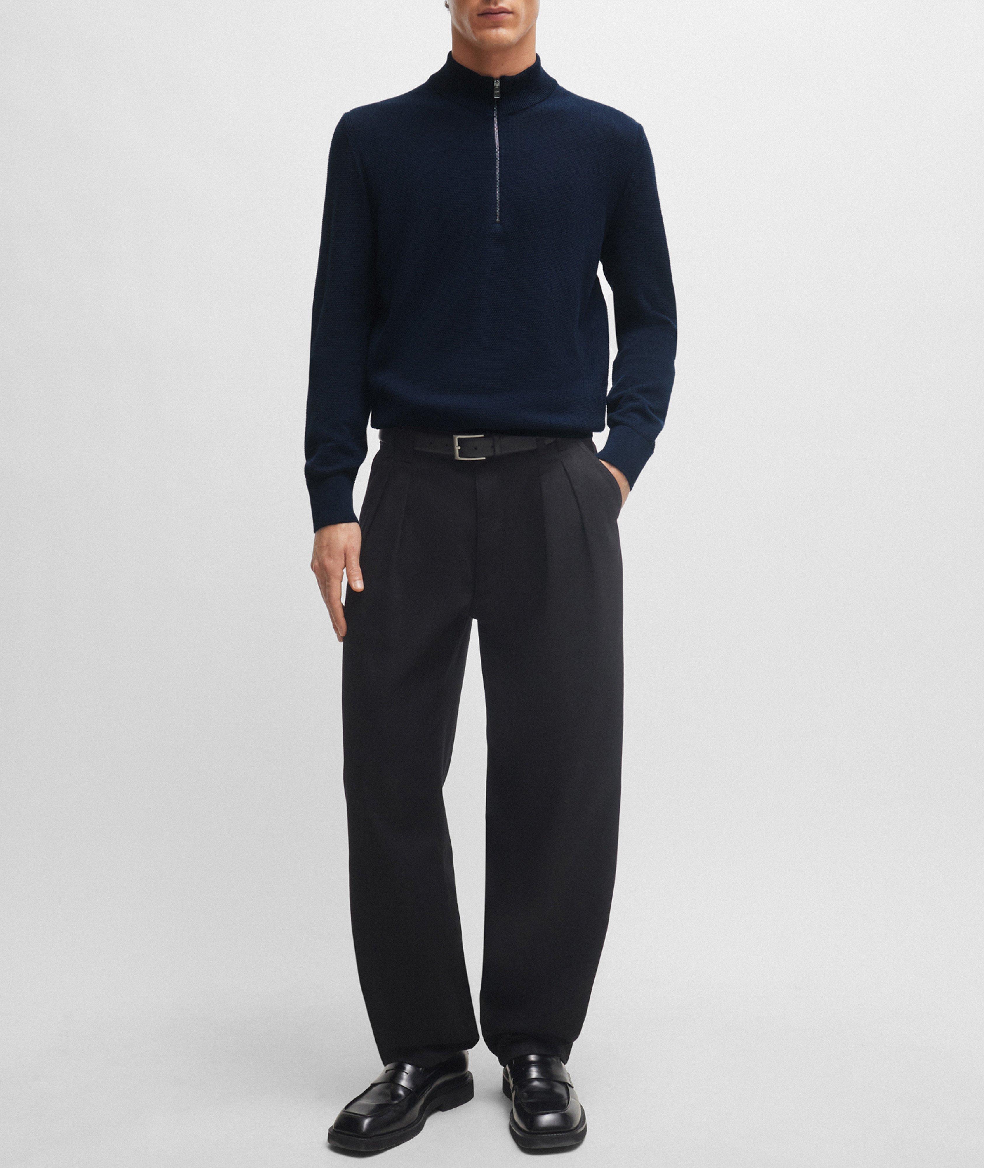 Ebrando Quarter-Zip Cotton Sweater  image 4