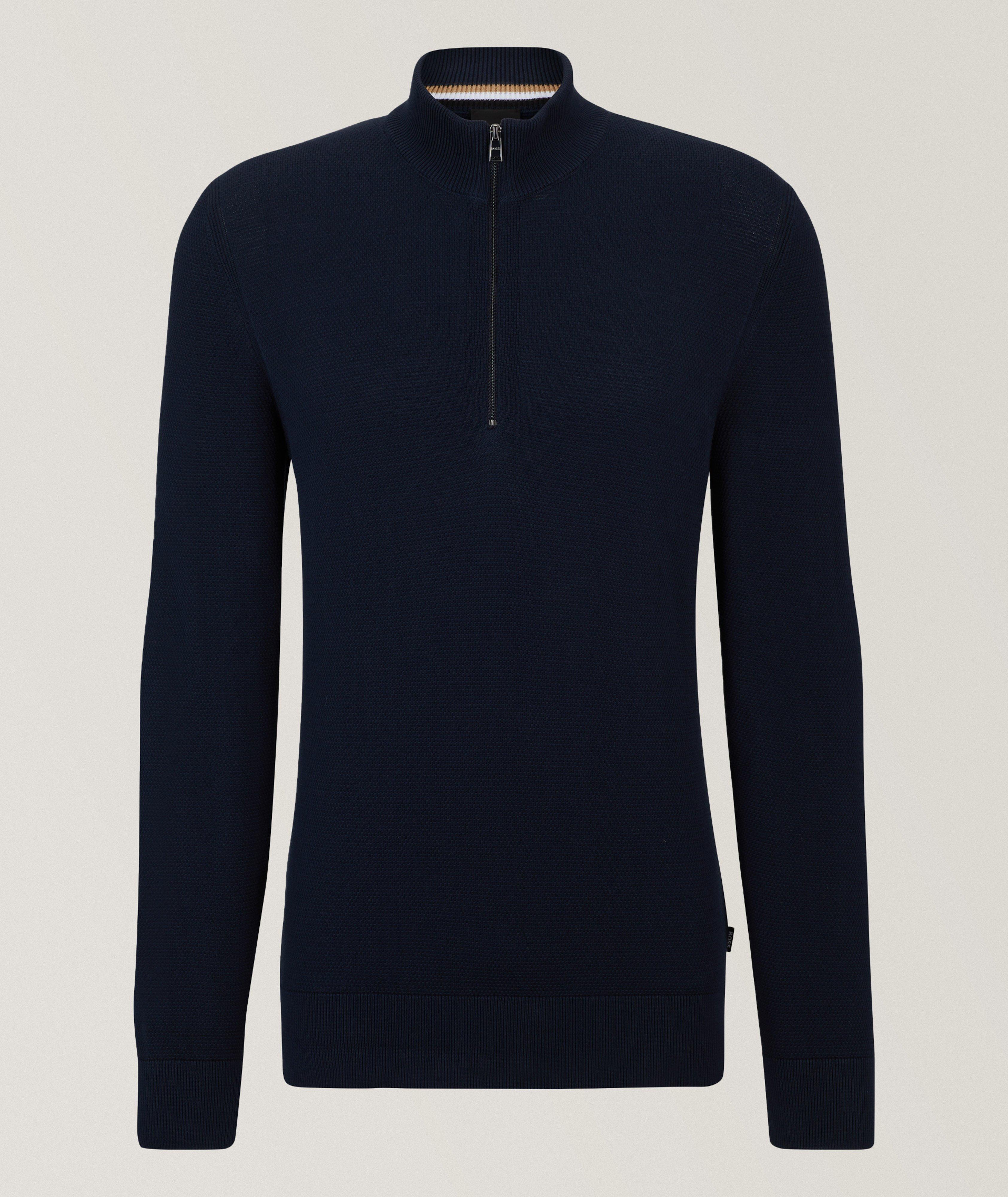 Ebrando Quarter-Zip Cotton Sweater  image 0