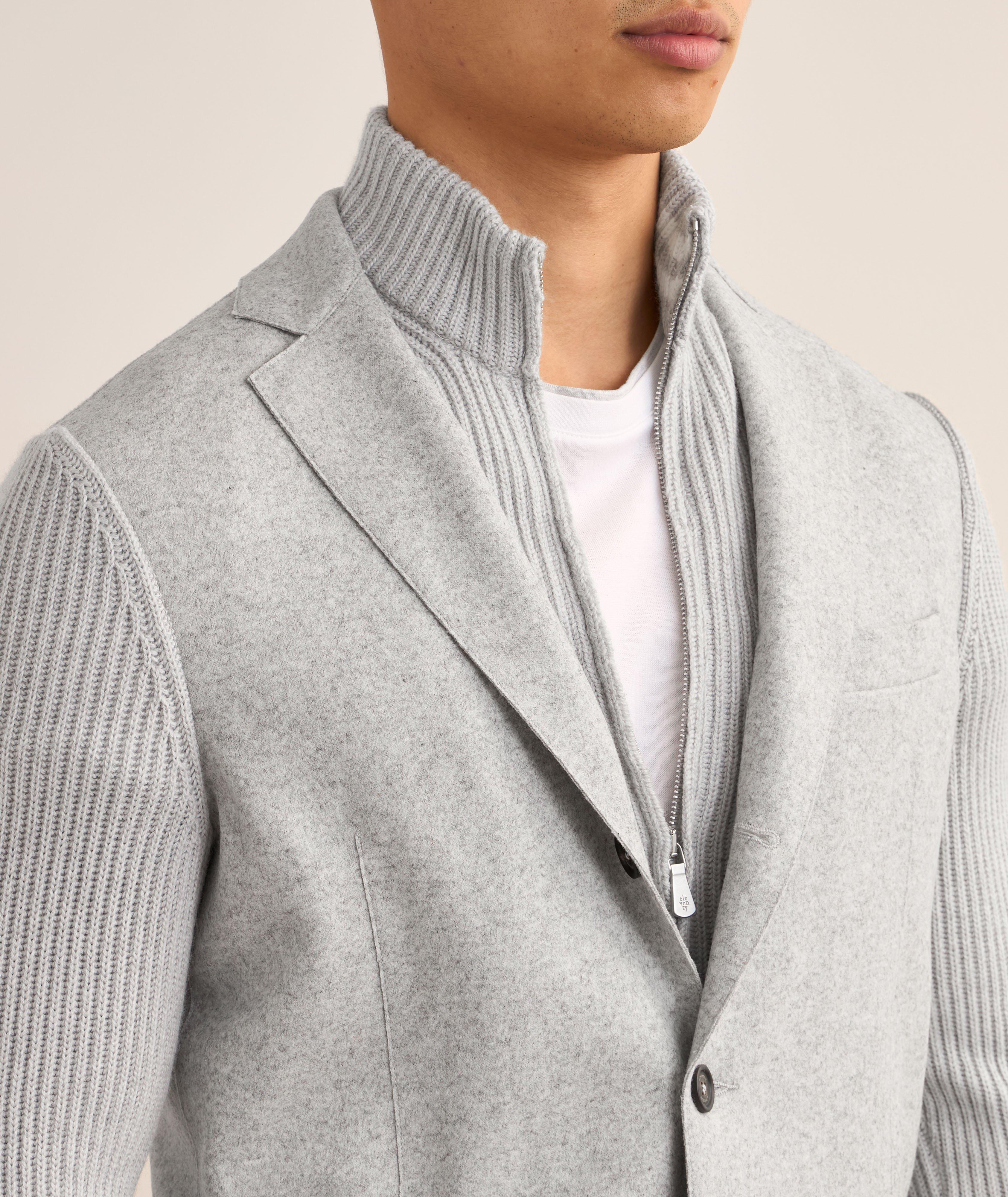 Wool-Blend Knitted Sport Jacket image 3