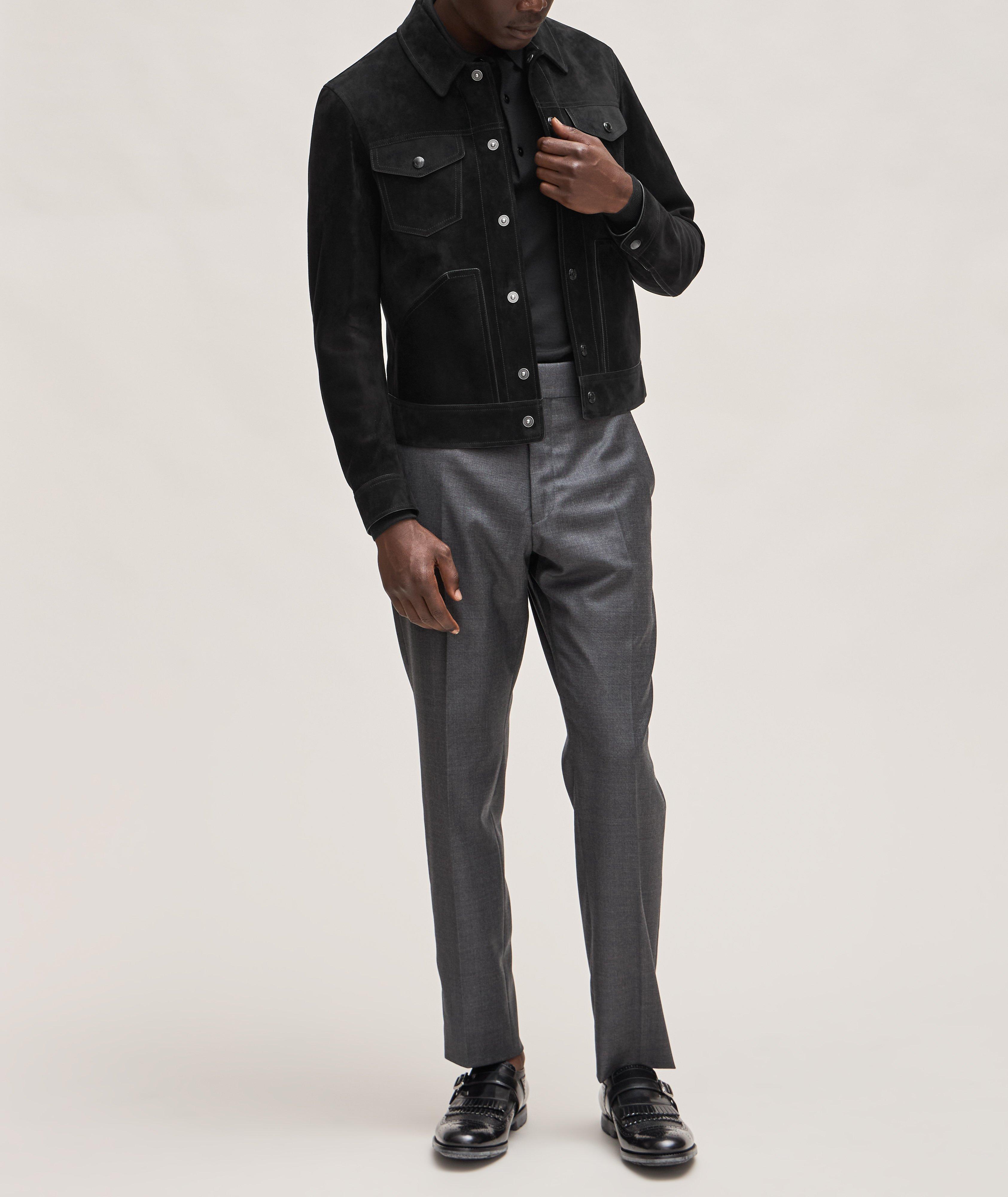 Blouson de style western en suède image 6
