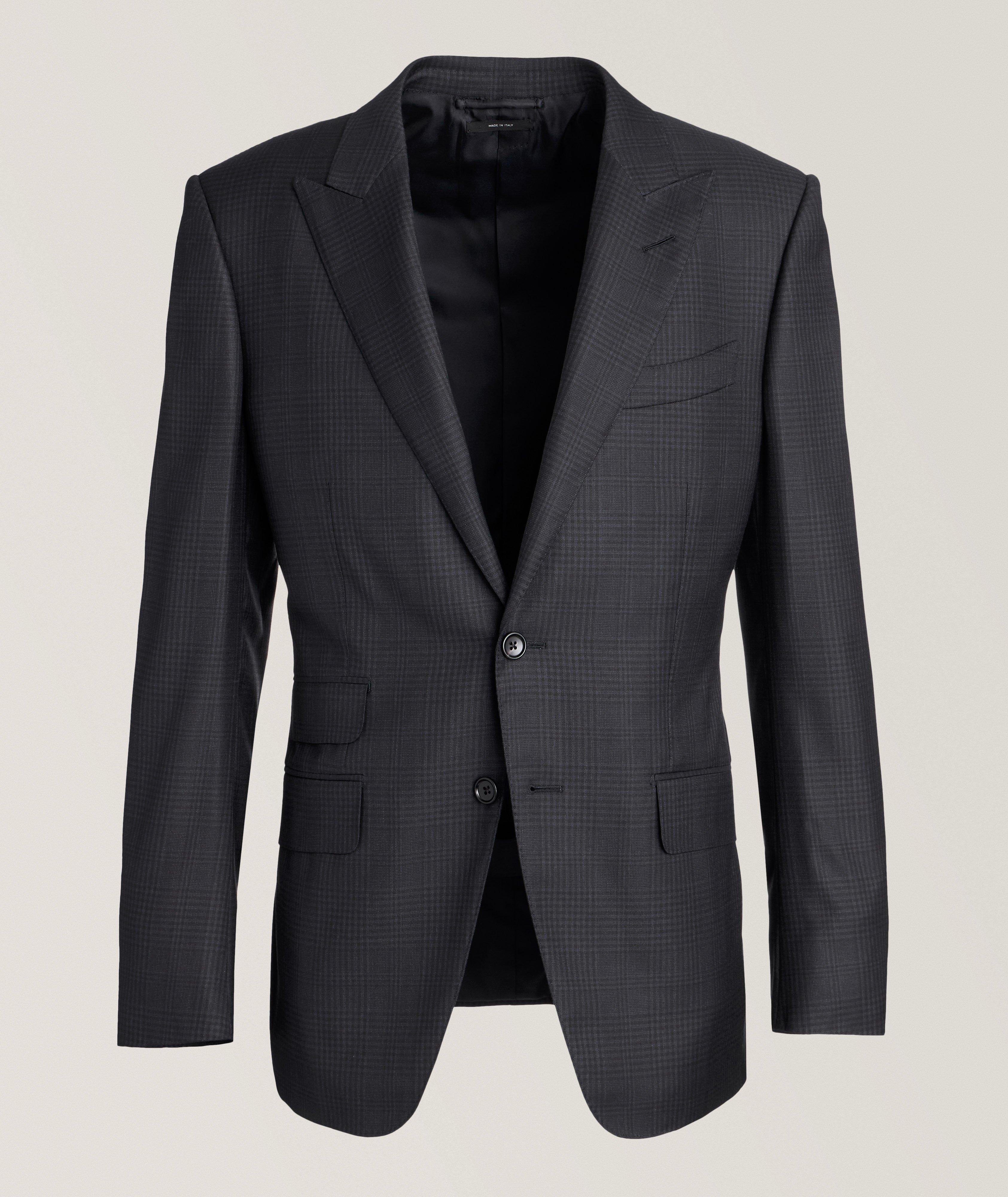 O'Connor Check Stretch-Silk Suit image 0