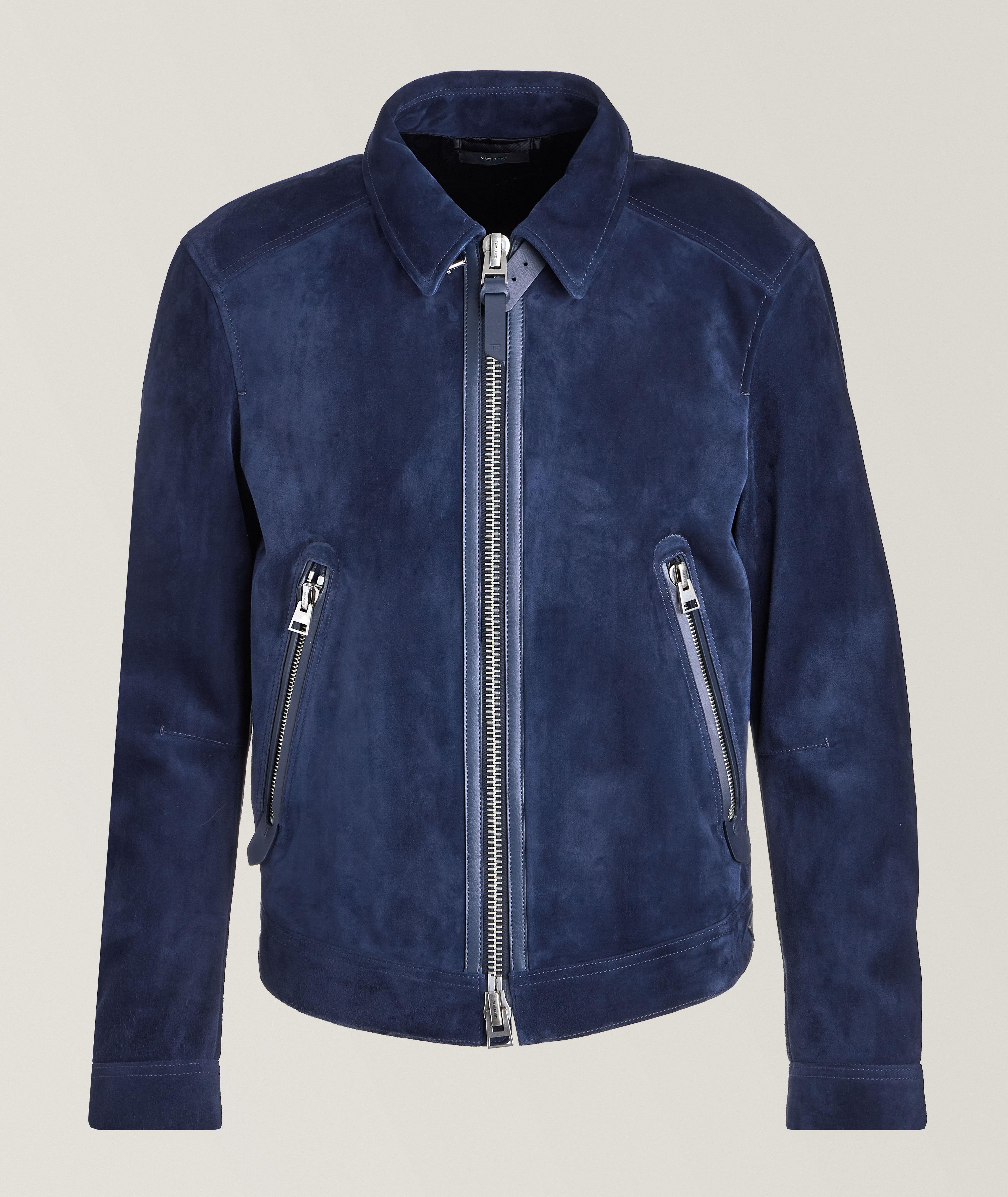 Cashmere-Suede Button Collar Blouson  image 0