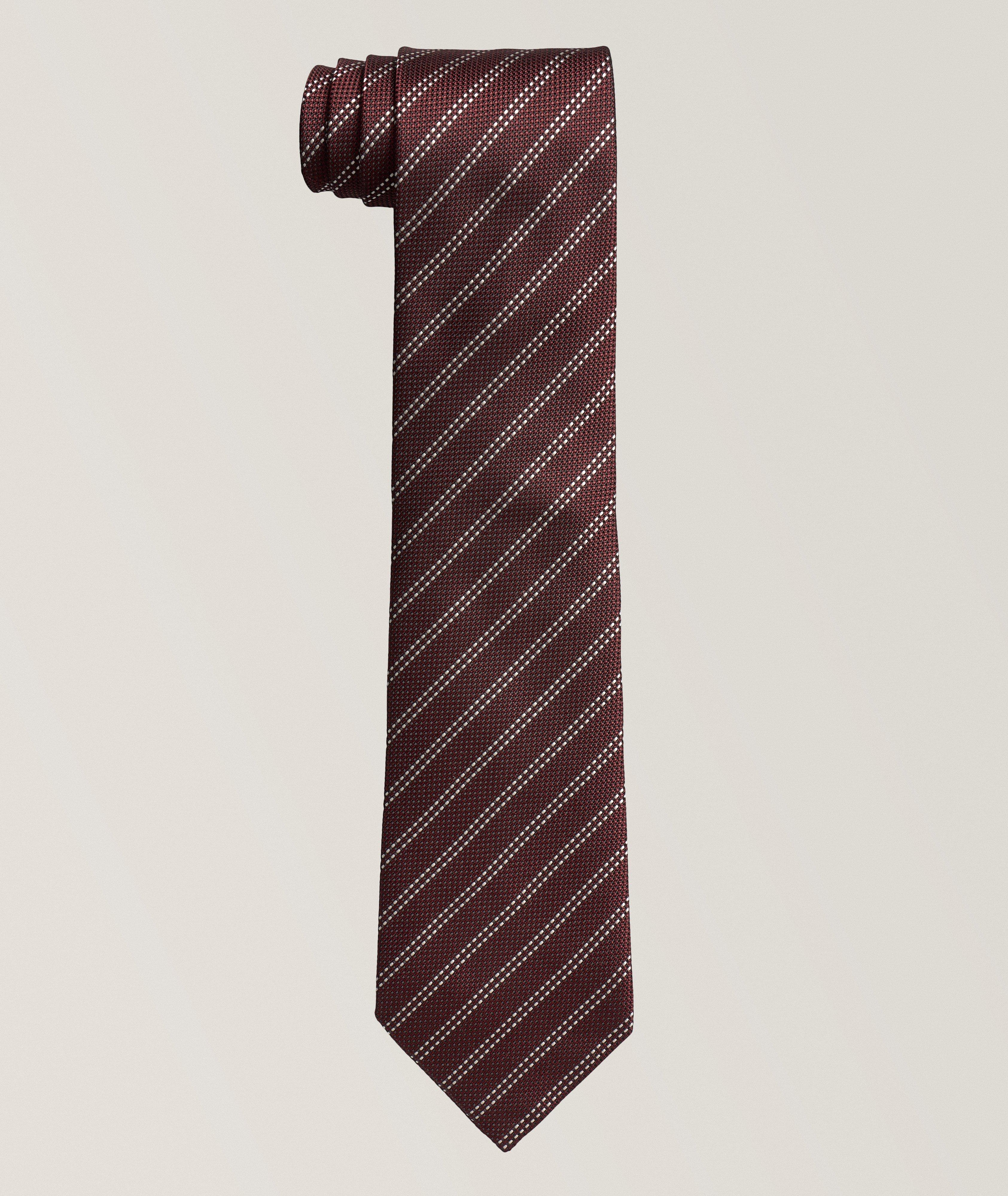 Striped Silk Tie image 0