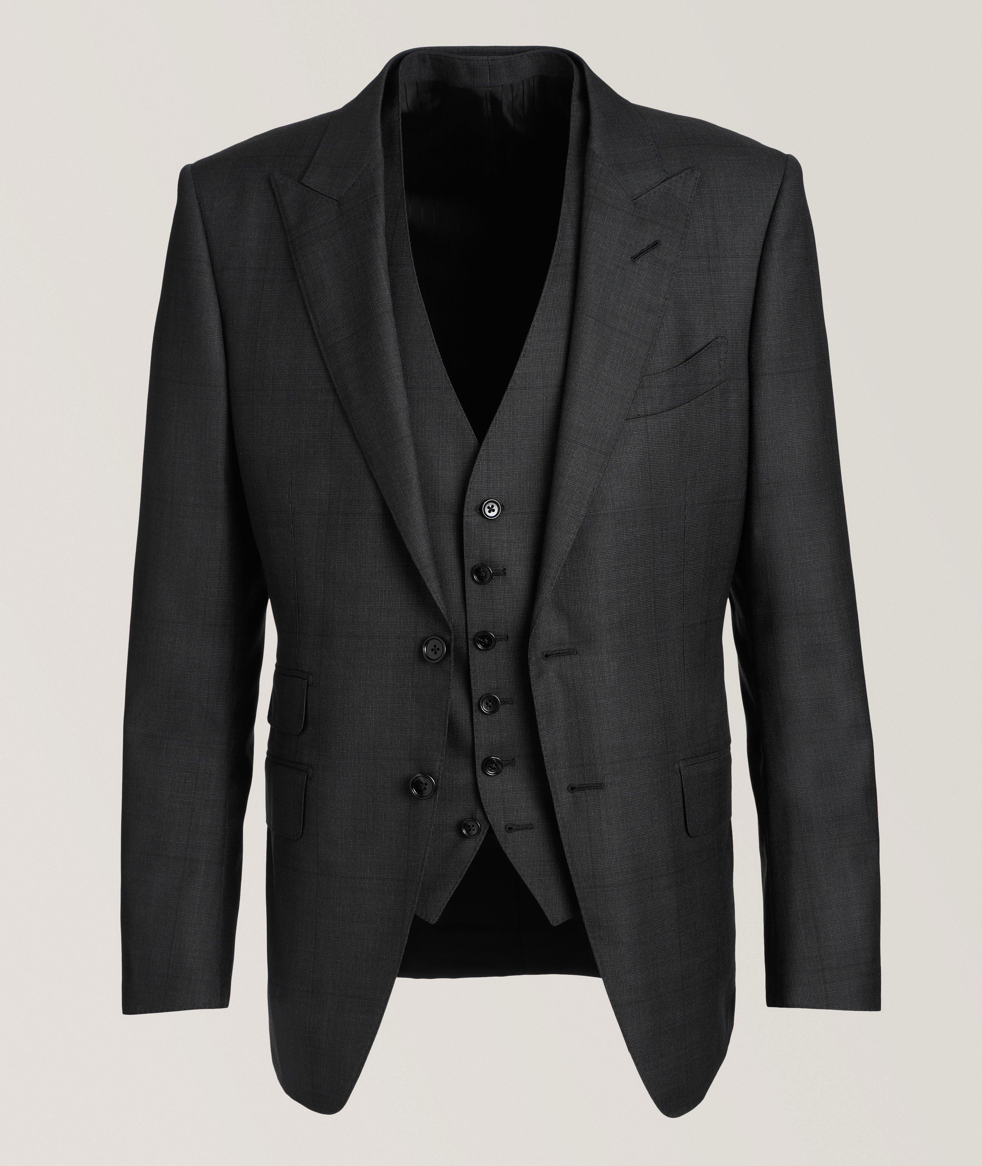 O'Connor Overcheck Wool Three-Piece Suit image 0