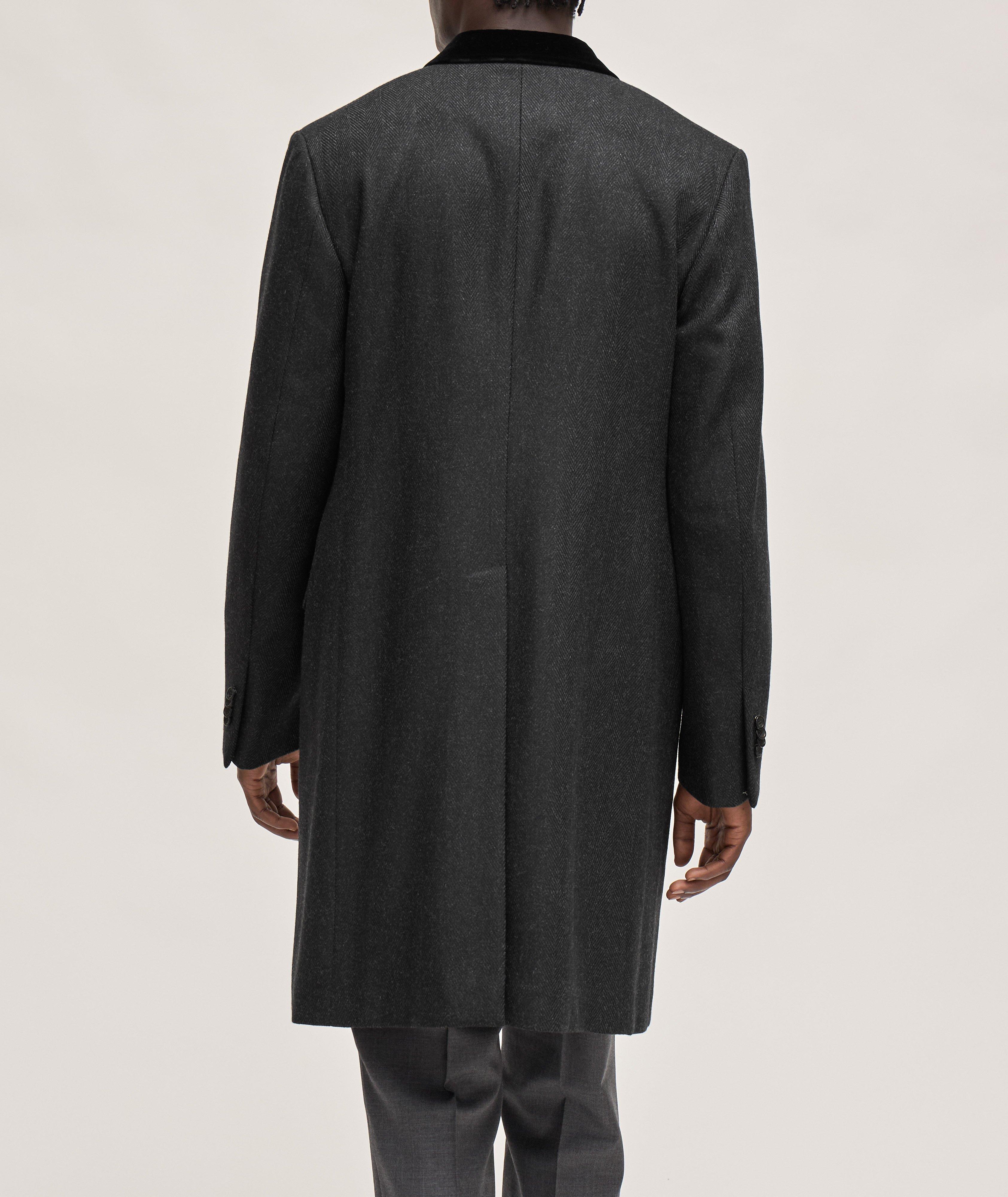 Herringbone Double-Breasted Coat  image 2