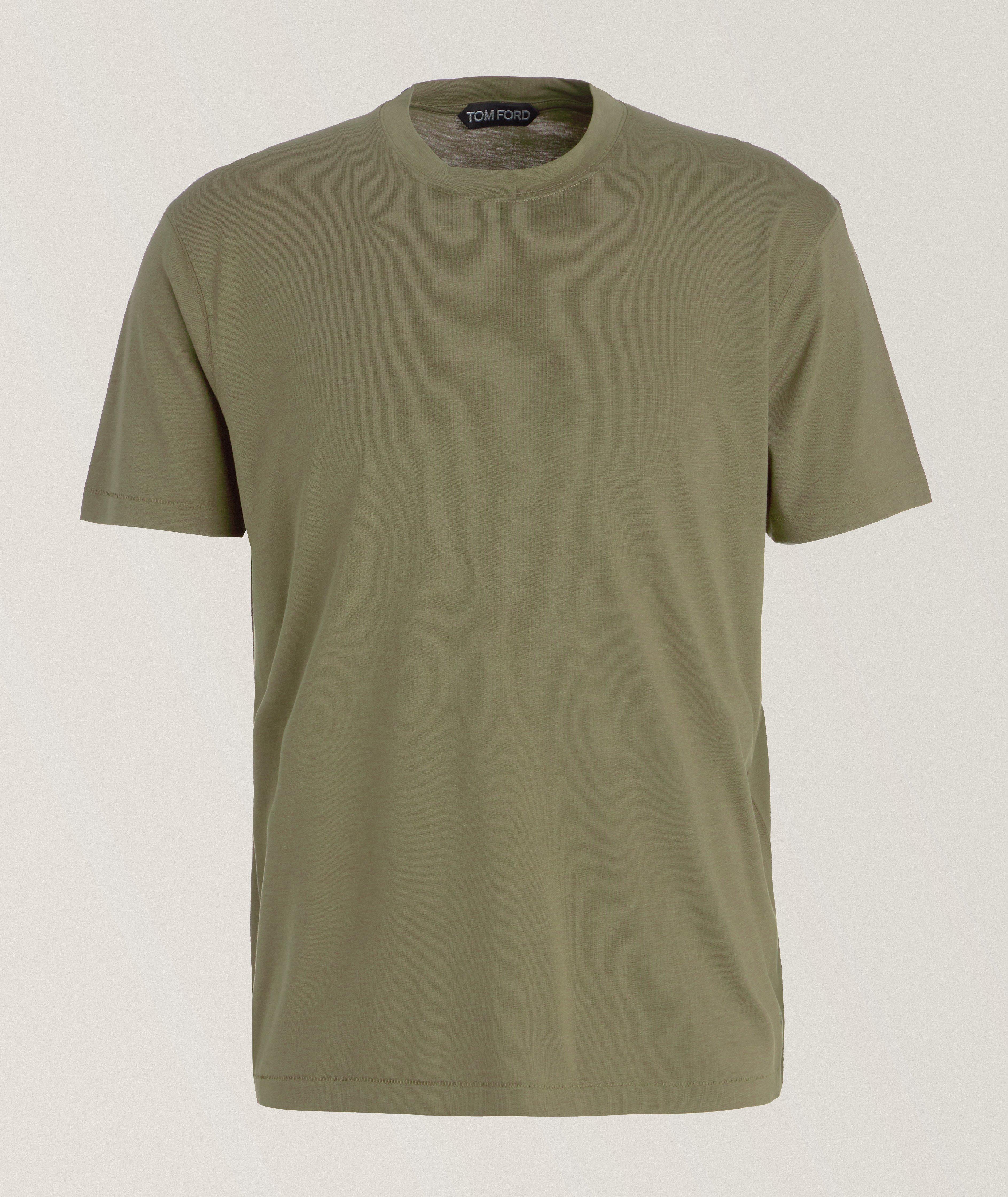 Slim-Fit Lyocell-Cotton T-Shirt image 0