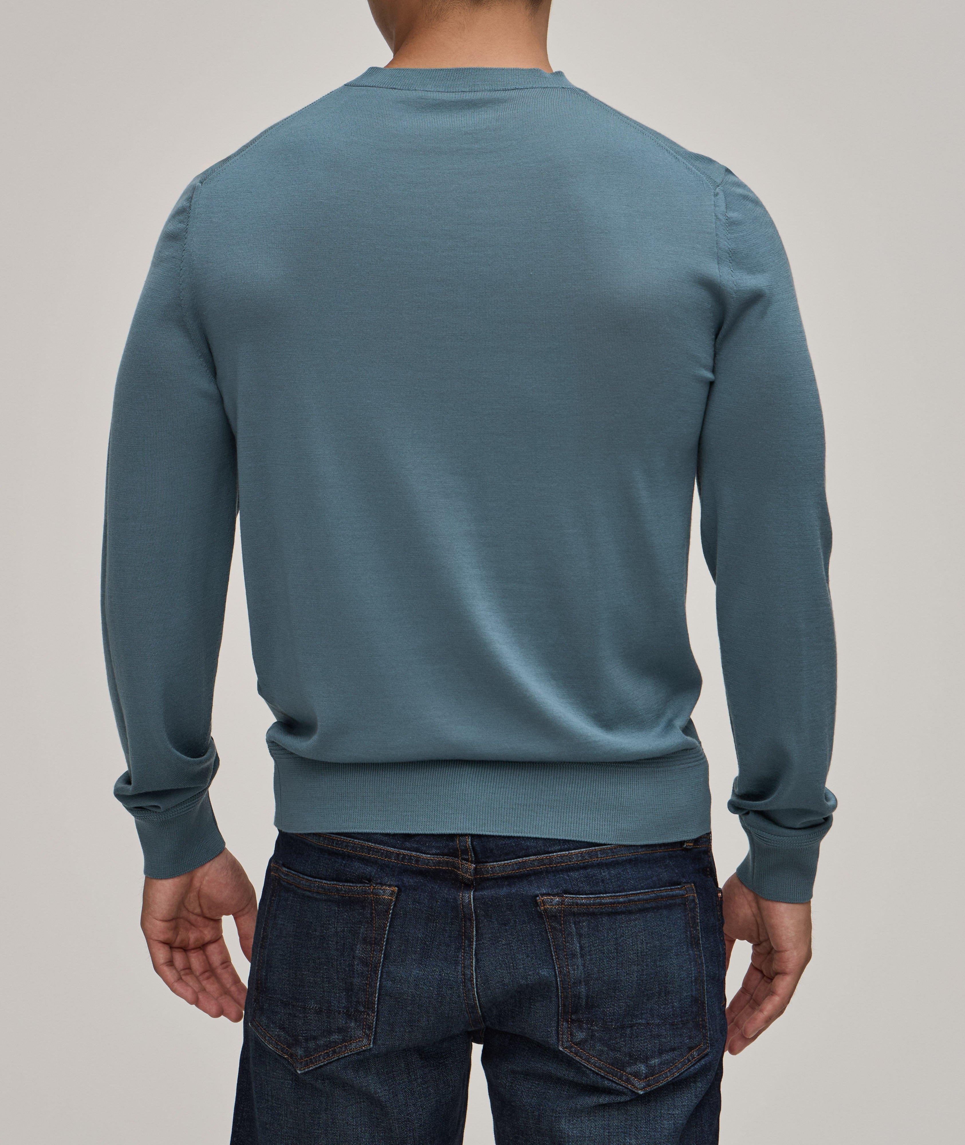 Fine Gauge Knit Wool Sweater image 2