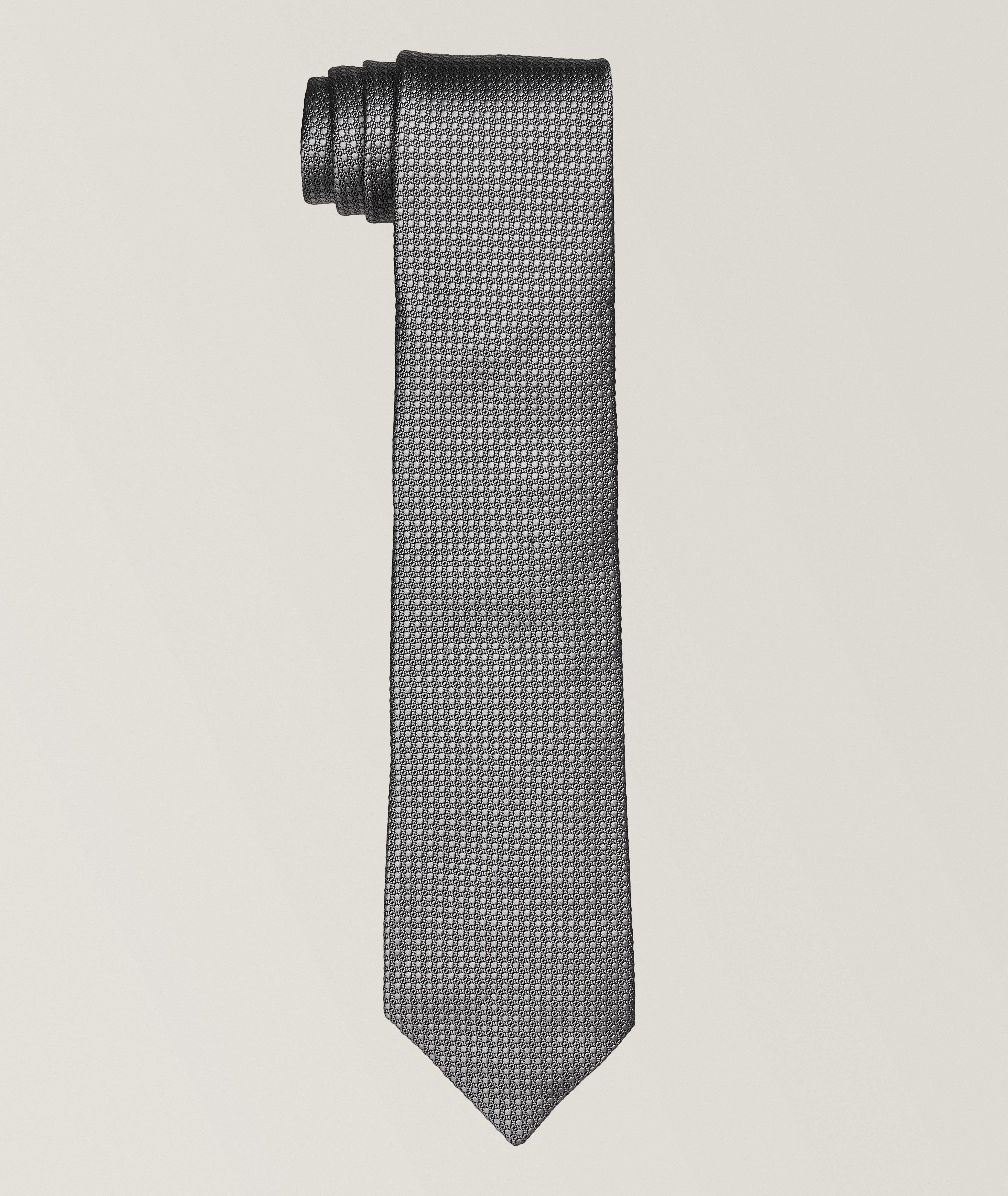 Tonal Polka Dot Silk Tie image 0