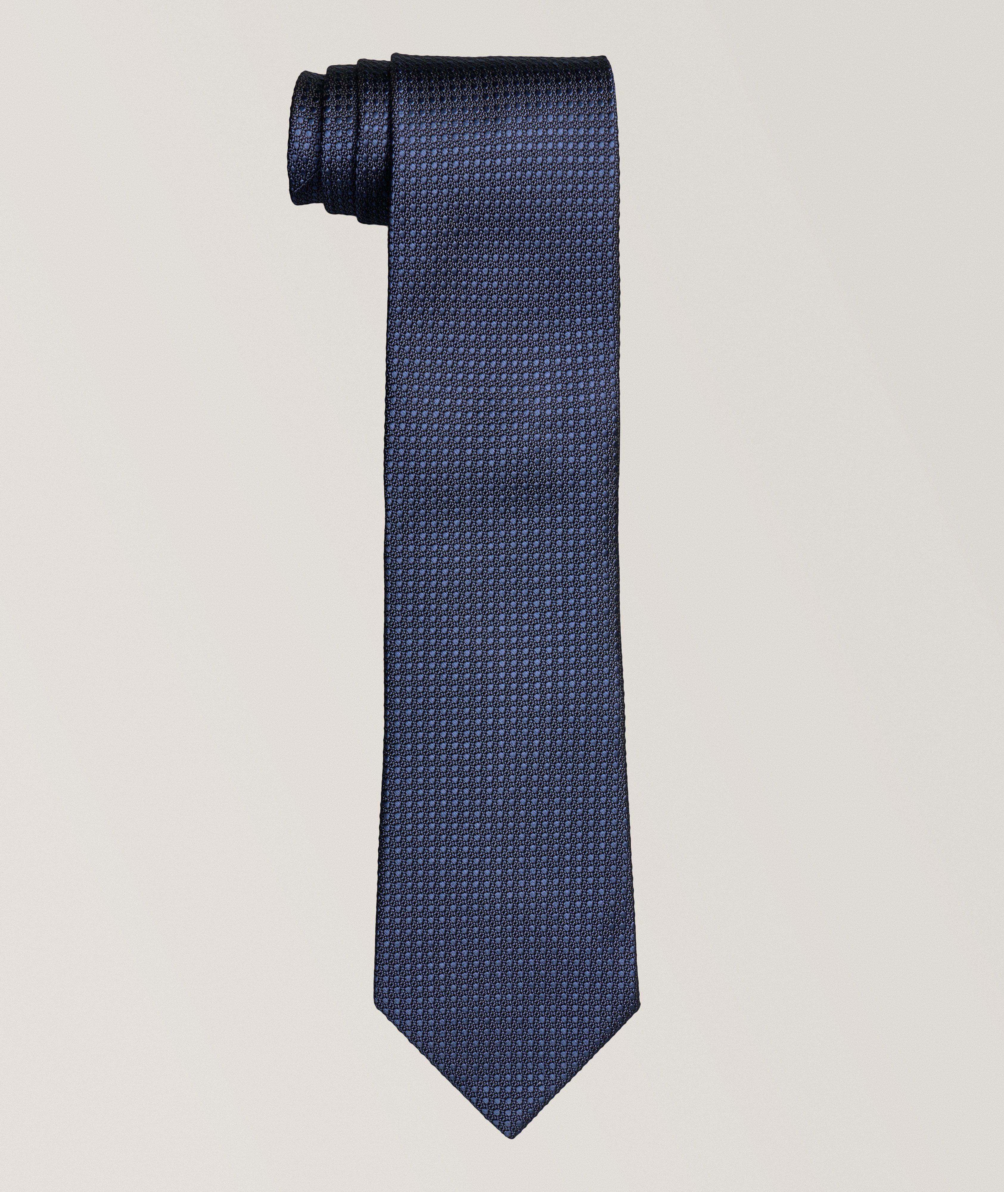 Tonal Polka Dot Silk Tie image 0