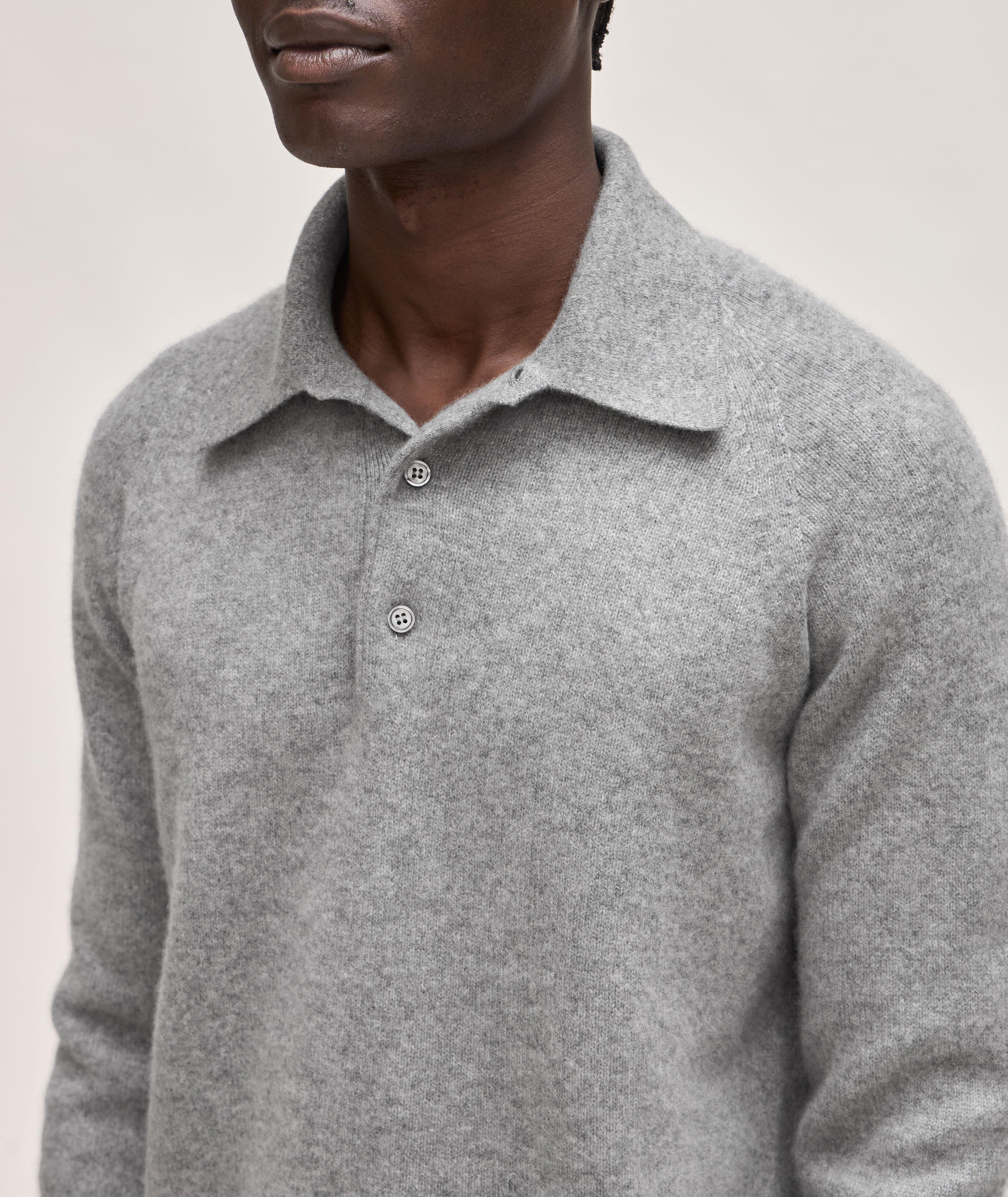 Seamless Cashmere Knit Polo image 3