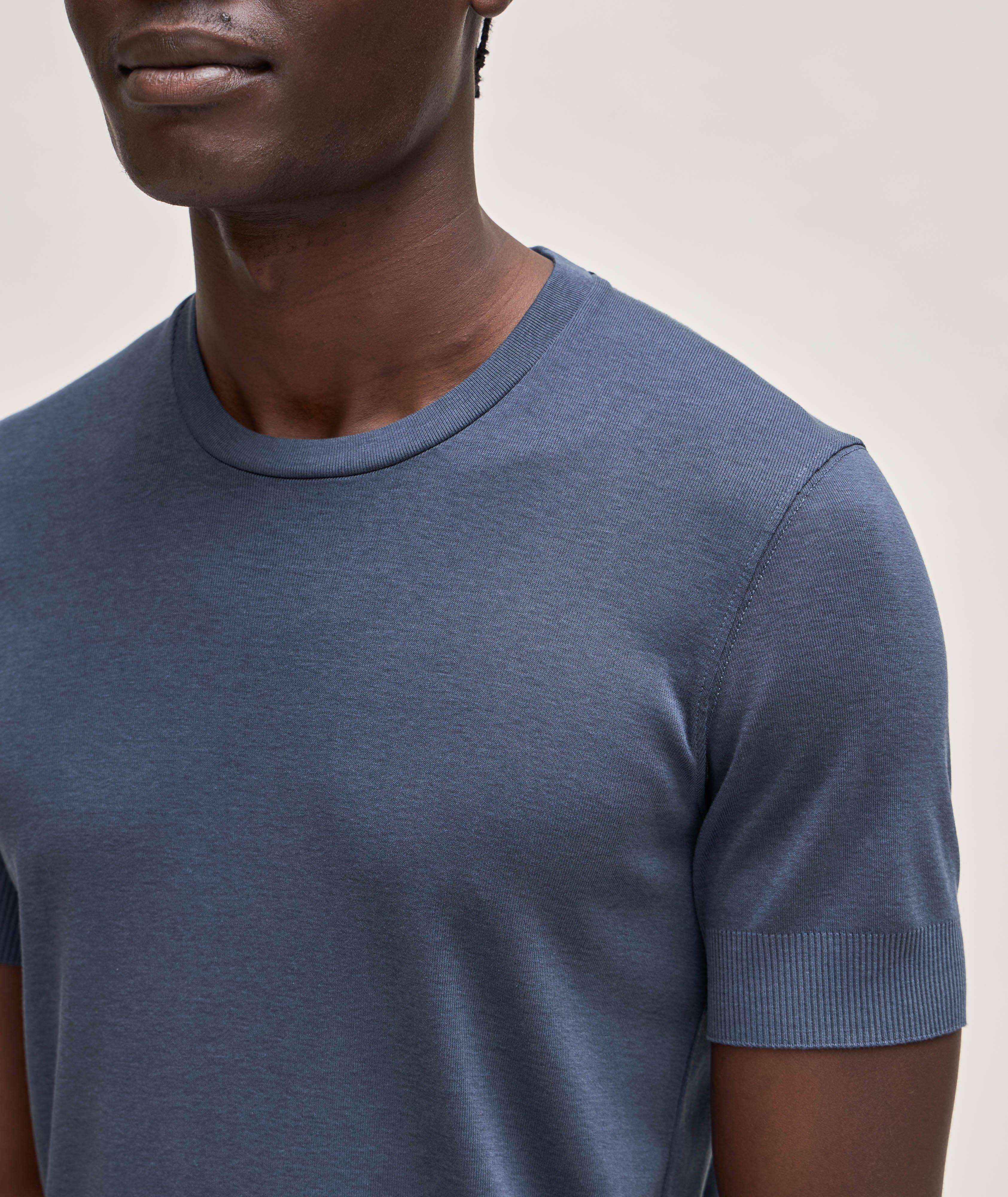 Ribbed Lyocell-Cotton T-Shirt image 3