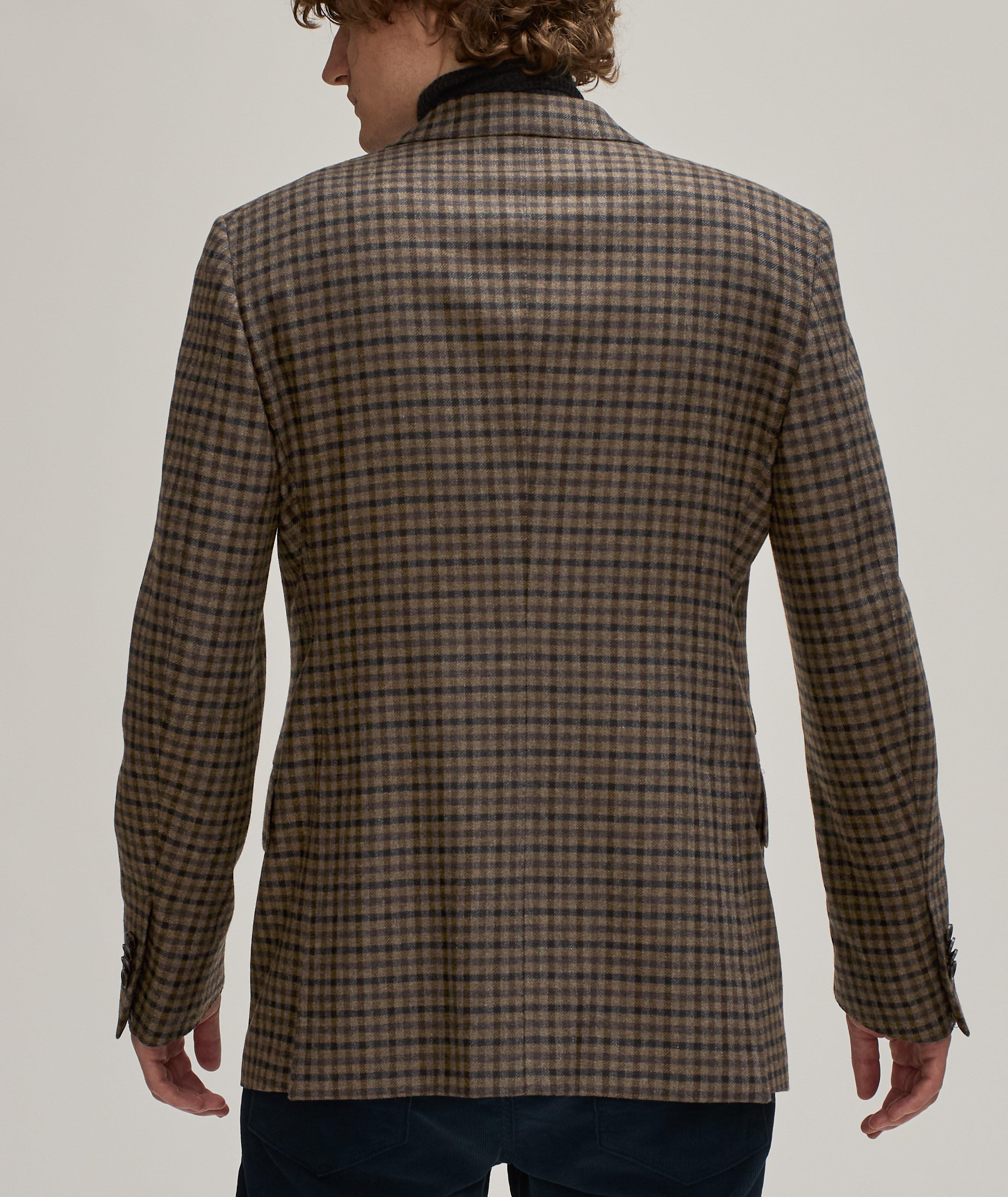 Shelton Damier Wool-Cashmere Sport Jacket image 2