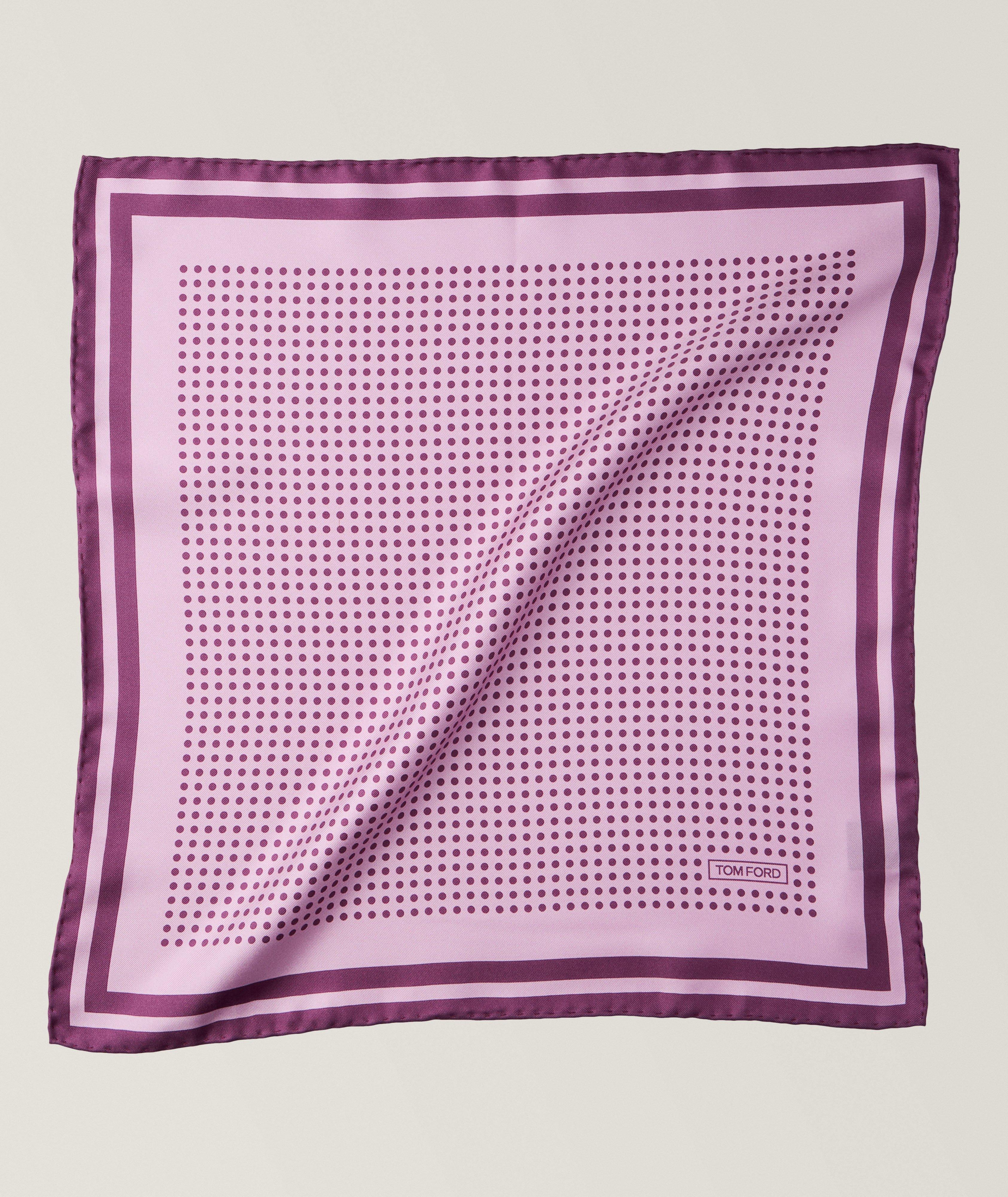 Silk Polka Dot Pocket Square image 0