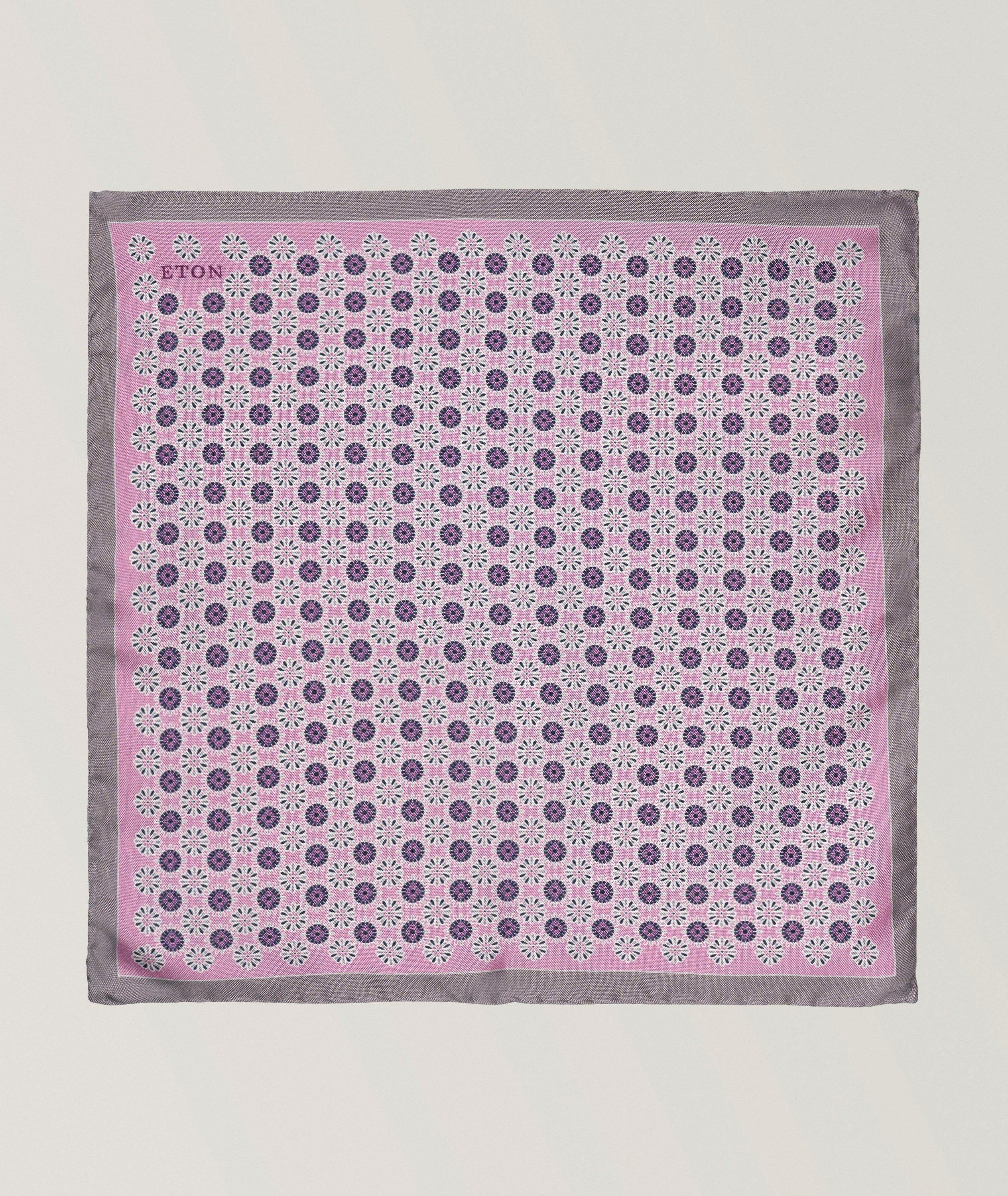 Geometric Silk Pocket Square image 1