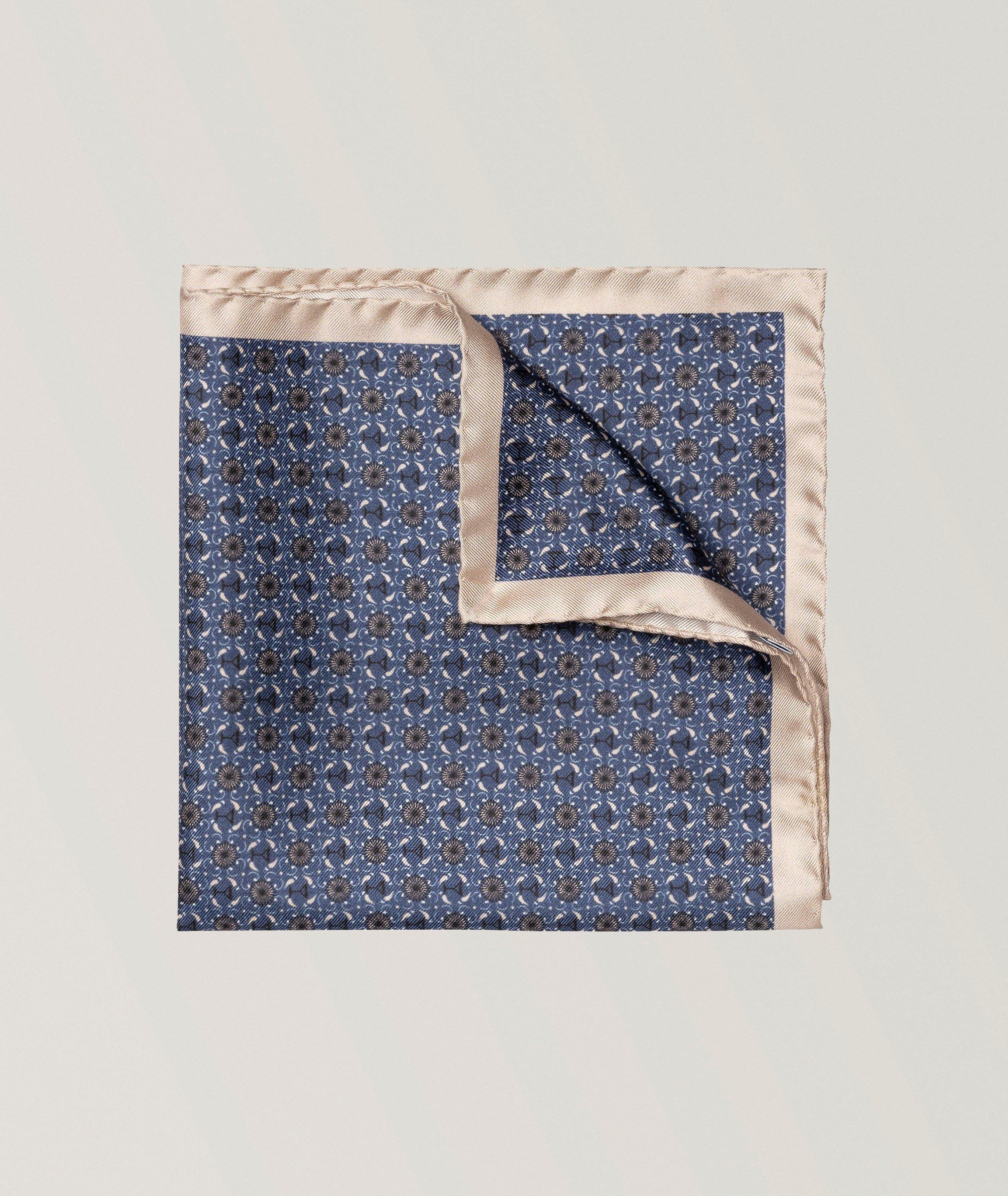 Geometric Silk Pocket Square image 0