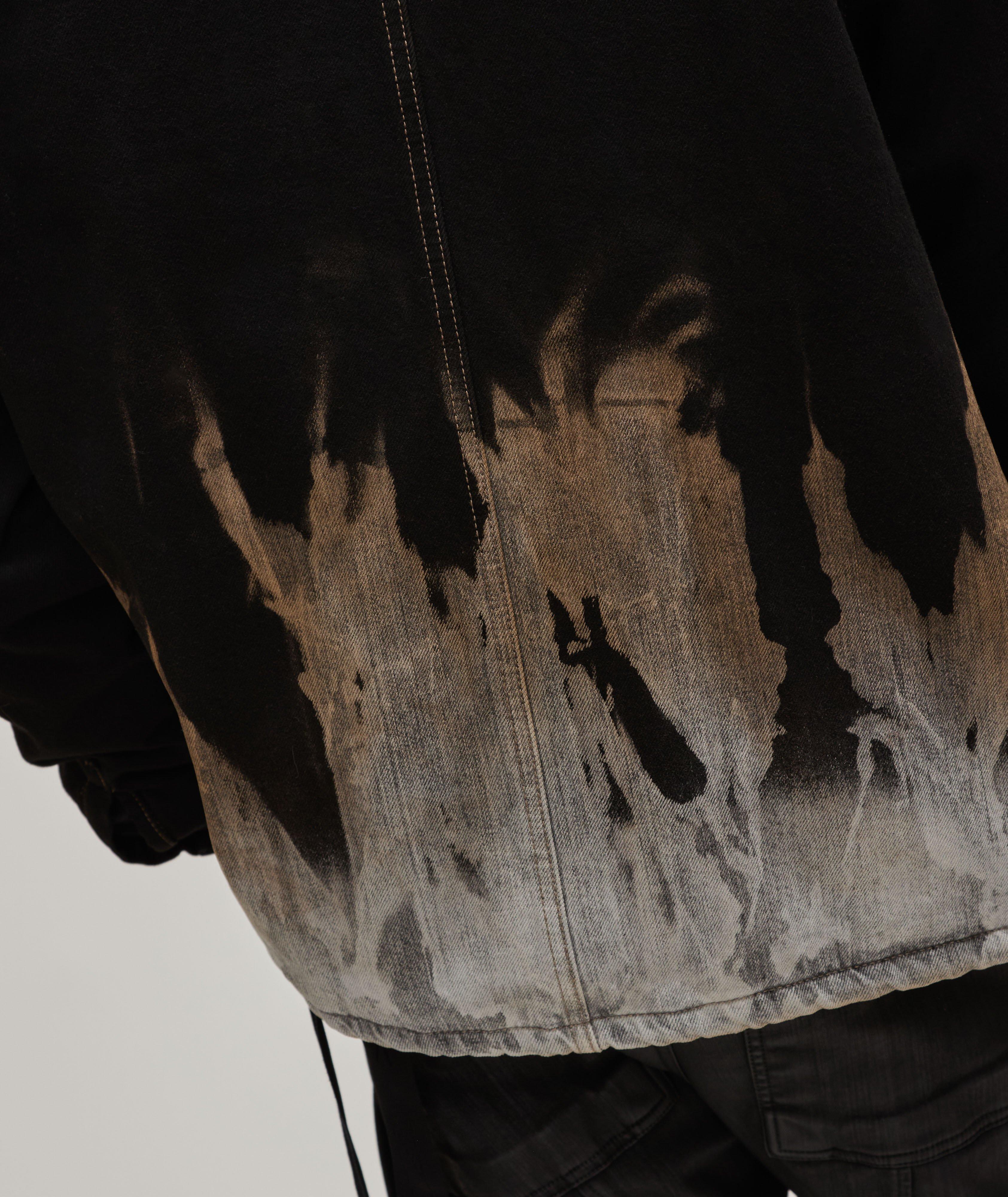 Bleached Flame Denim Jacket  image 6