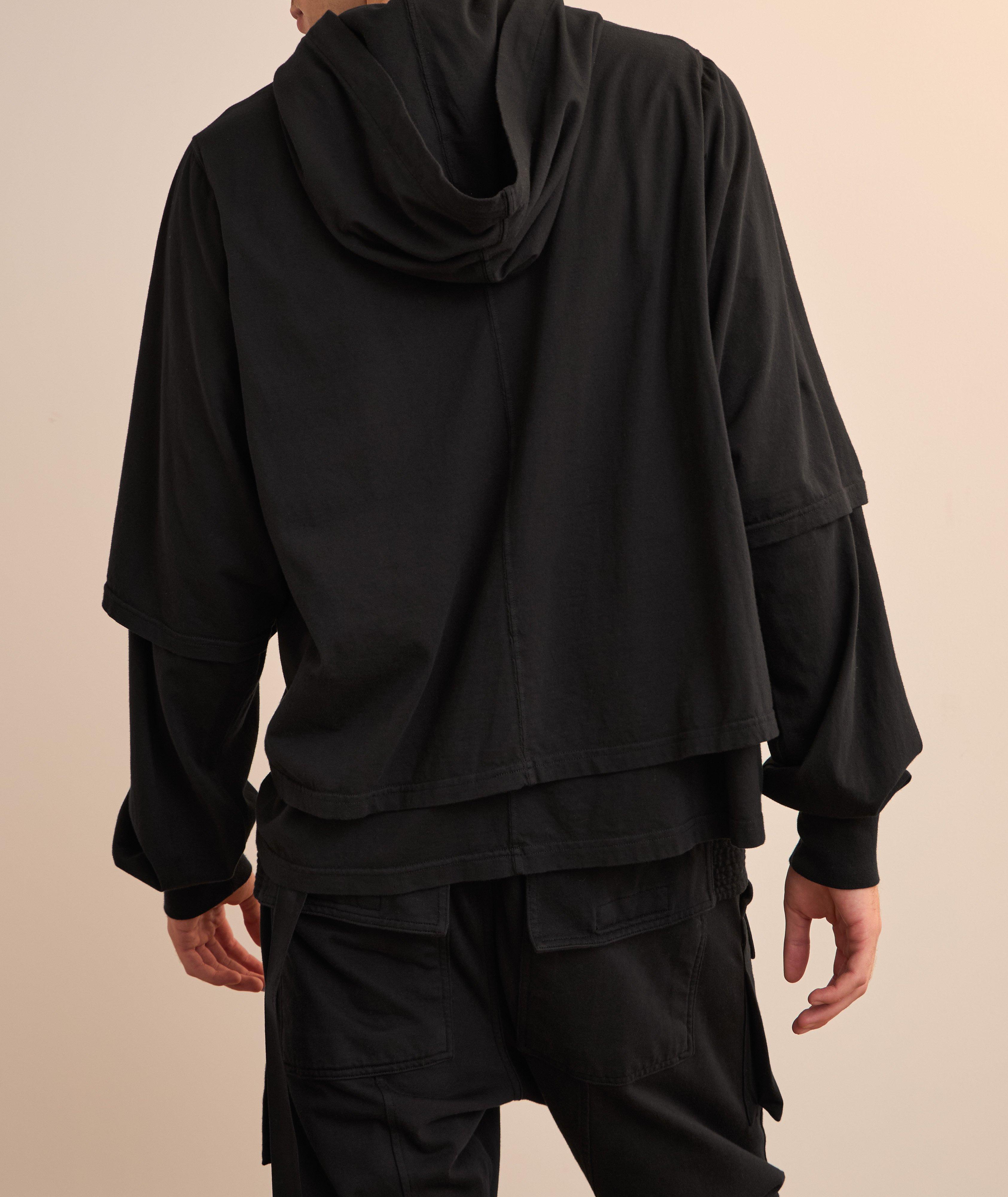 Layered Cotton Hooded Sweater image 2