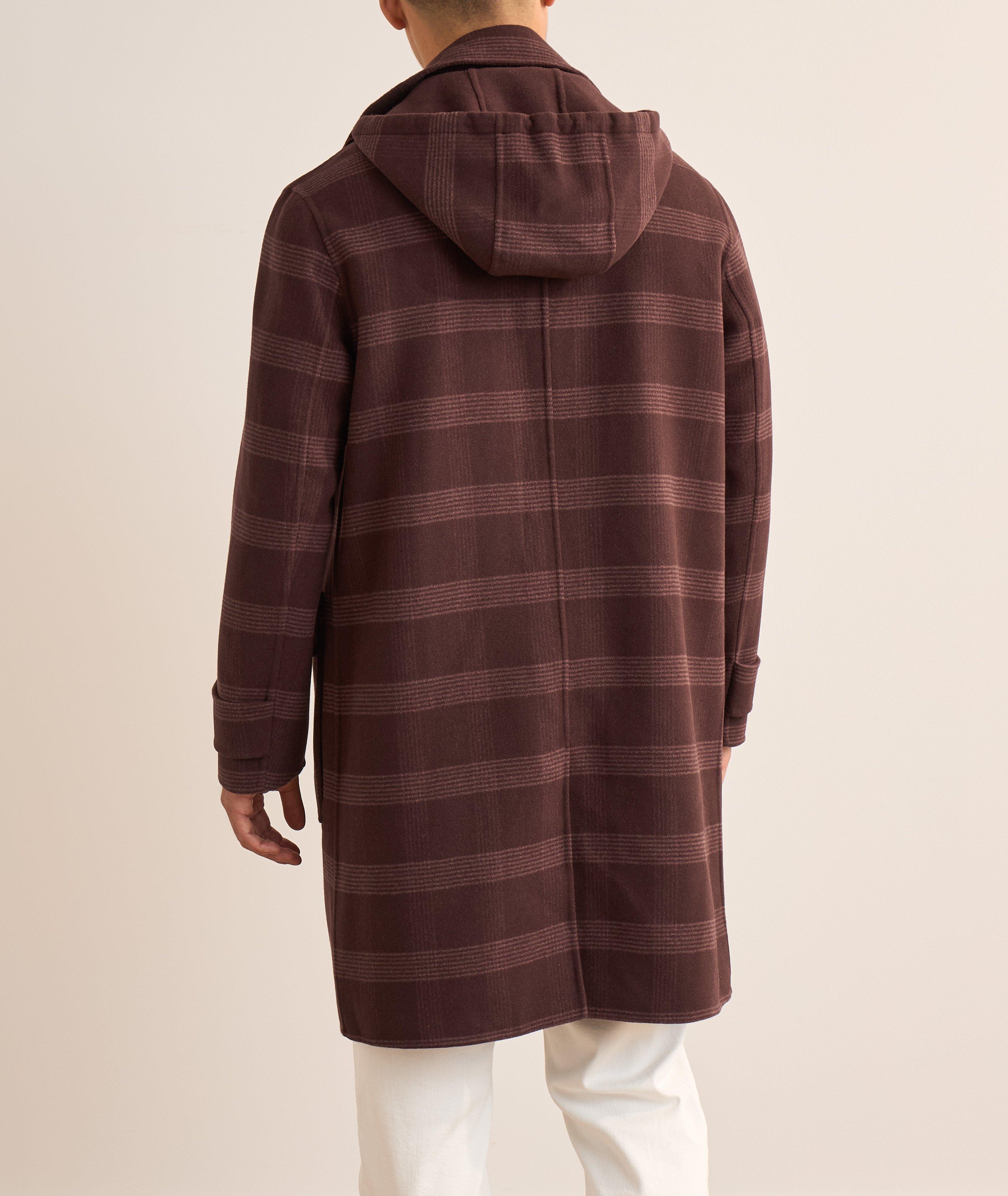 Plaid Cotton Overcoat image 3