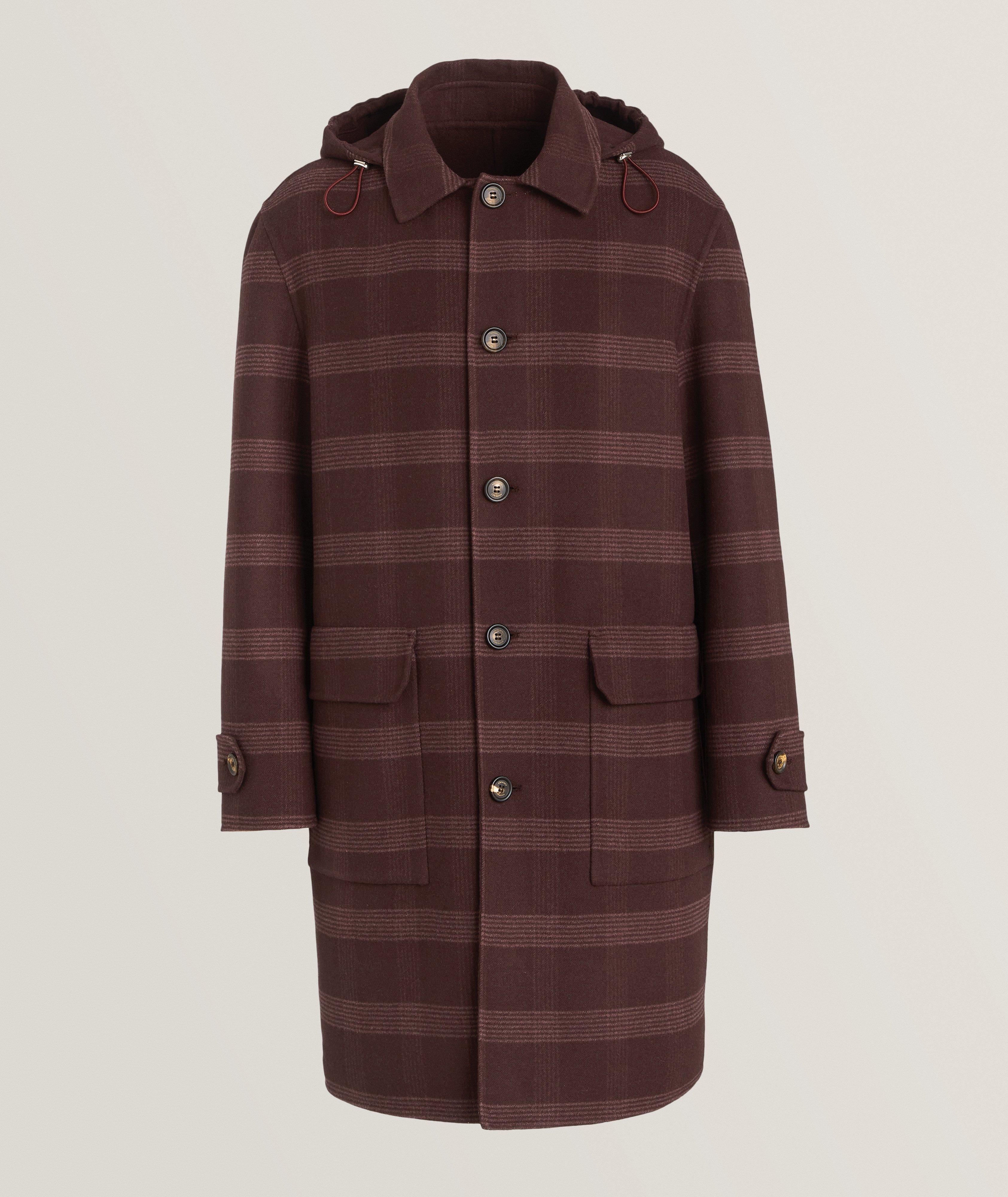 Plaid Cotton Overcoat image 0