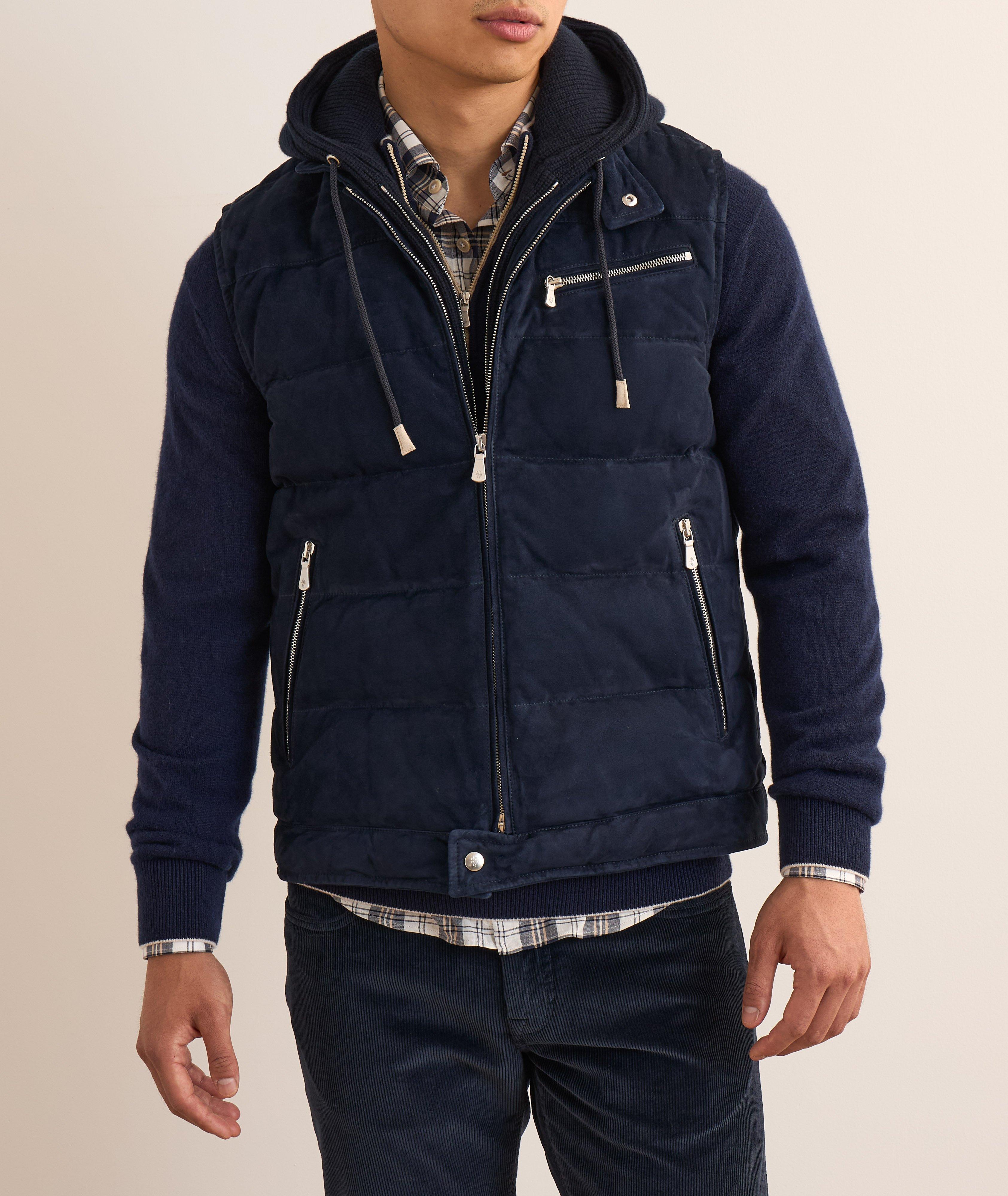 Suede Padded Vest image 1