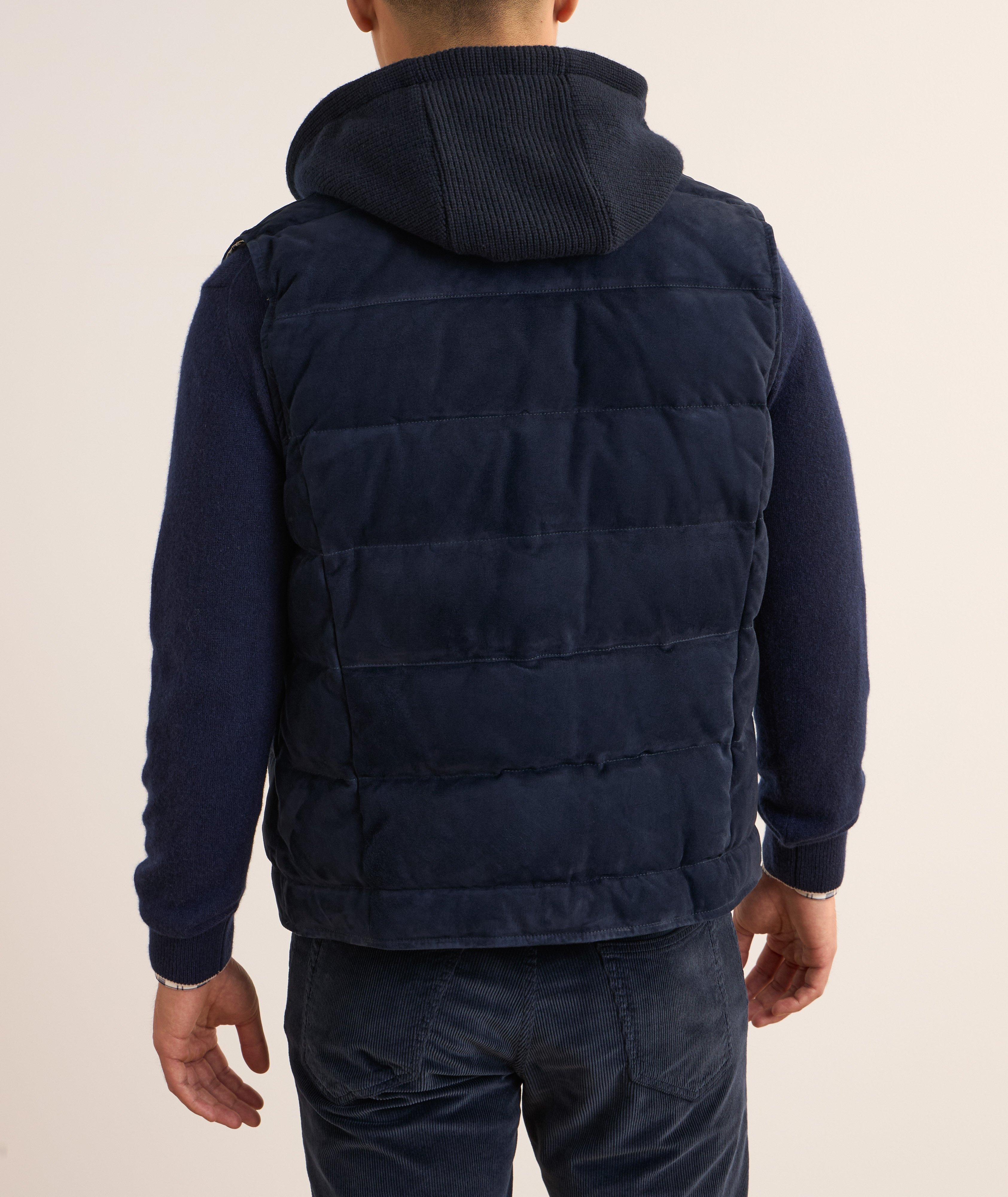 Suede Padded Vest image 2