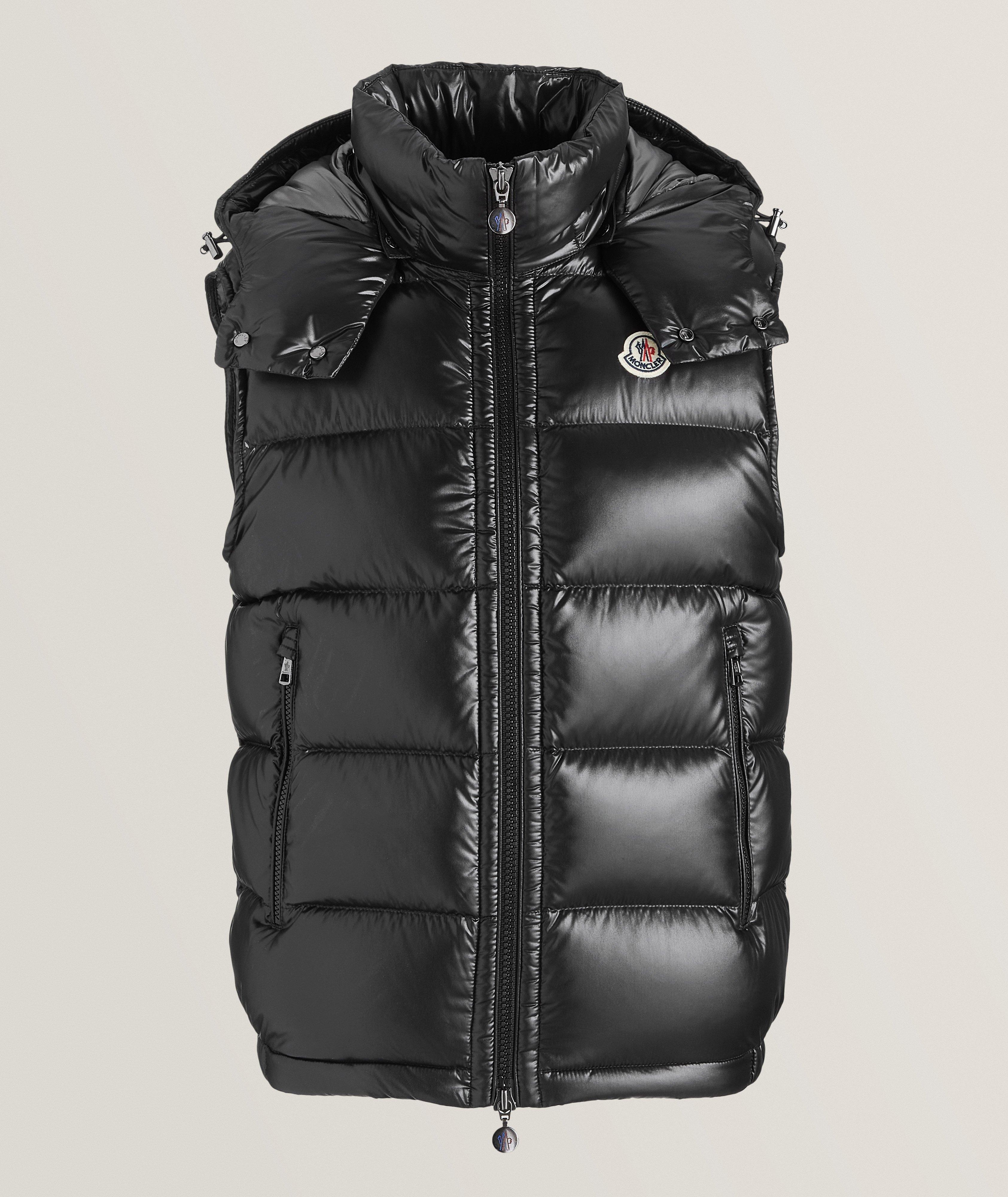 Black moncler vest best sale