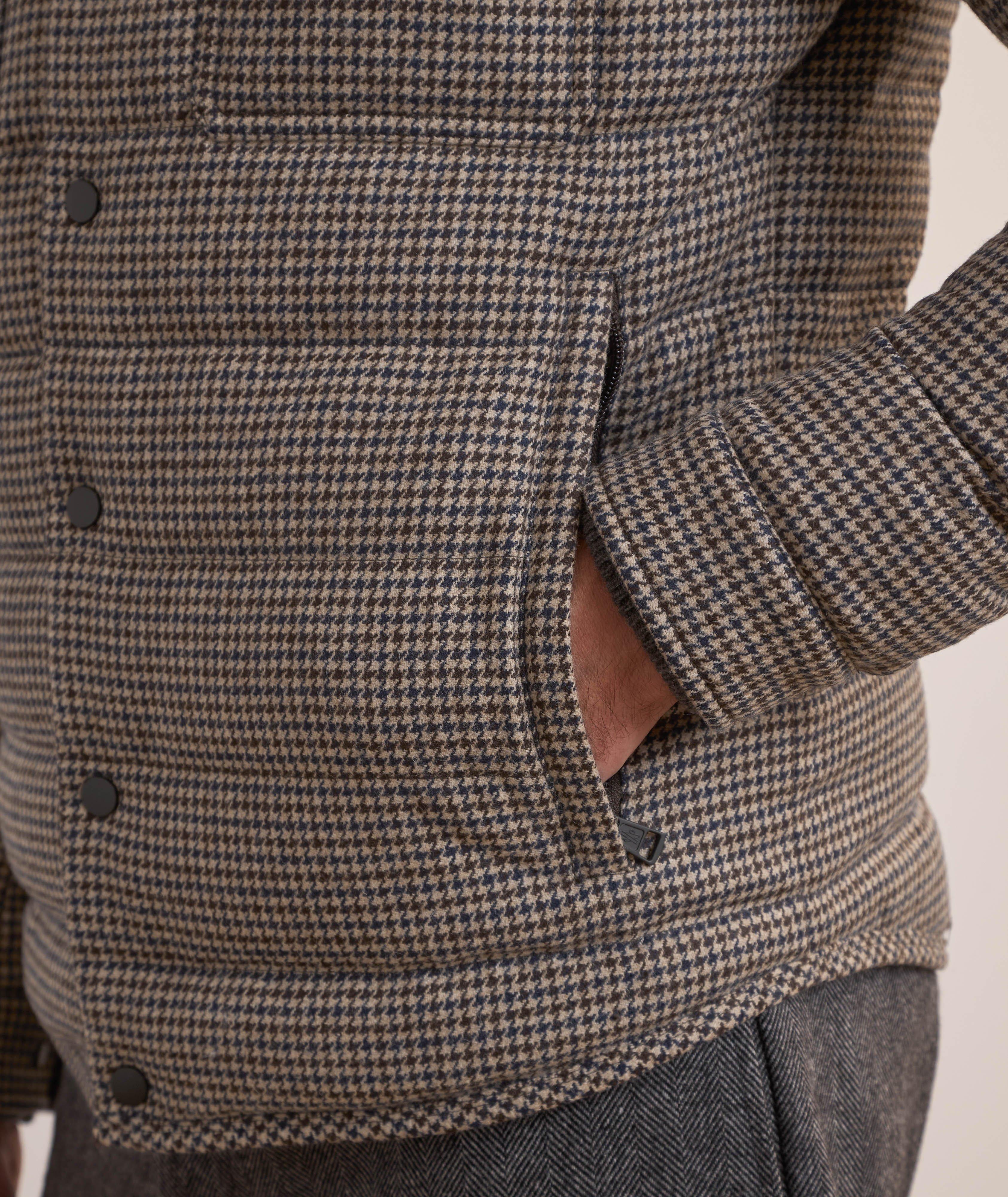 Houndstooth Down Shacket  image 2