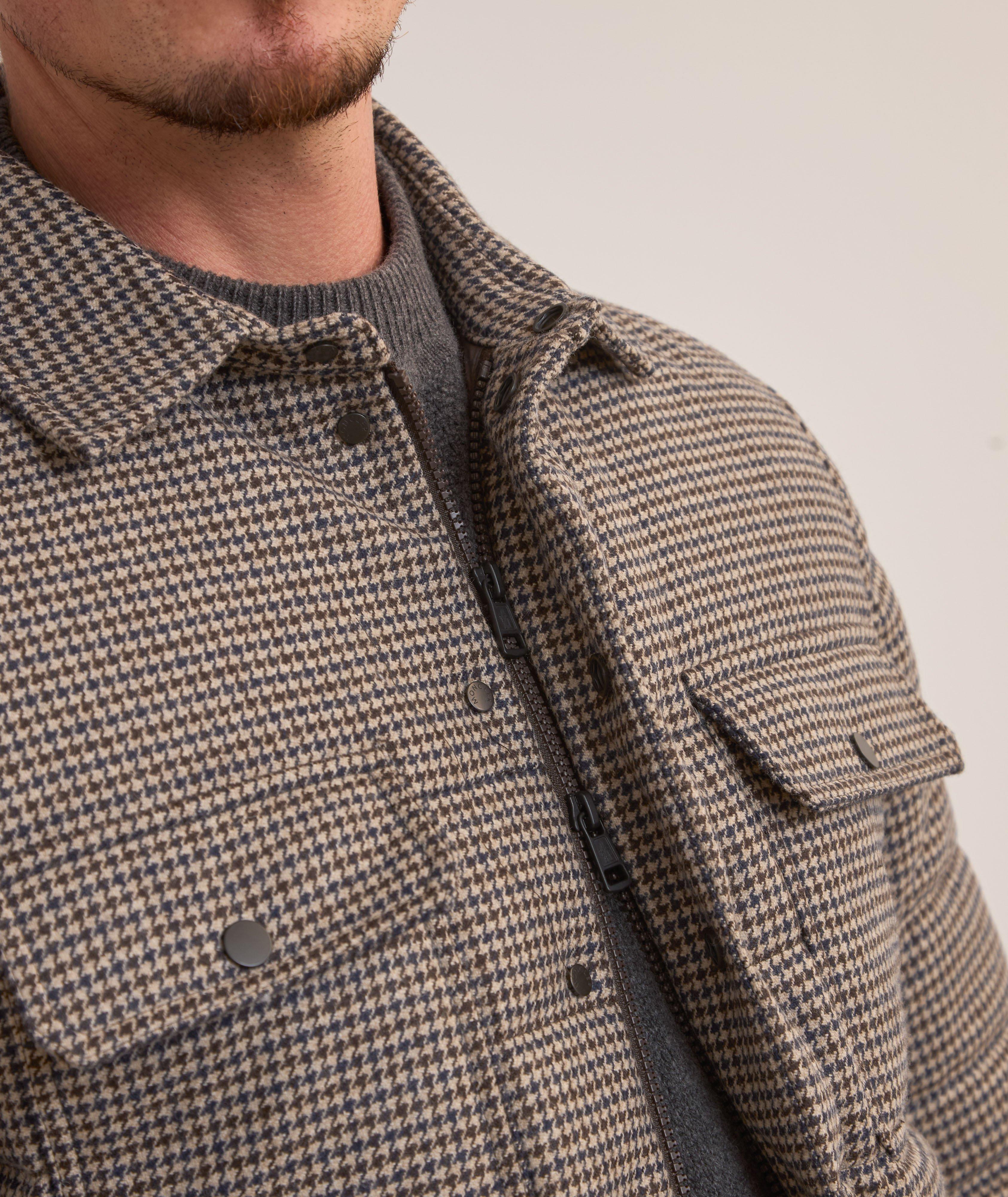 Houndstooth Down Shacket  image 3