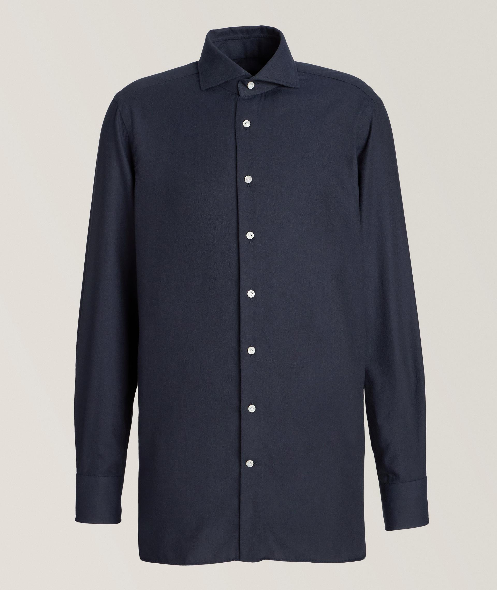 Chemise habillée en coton brossé image 0