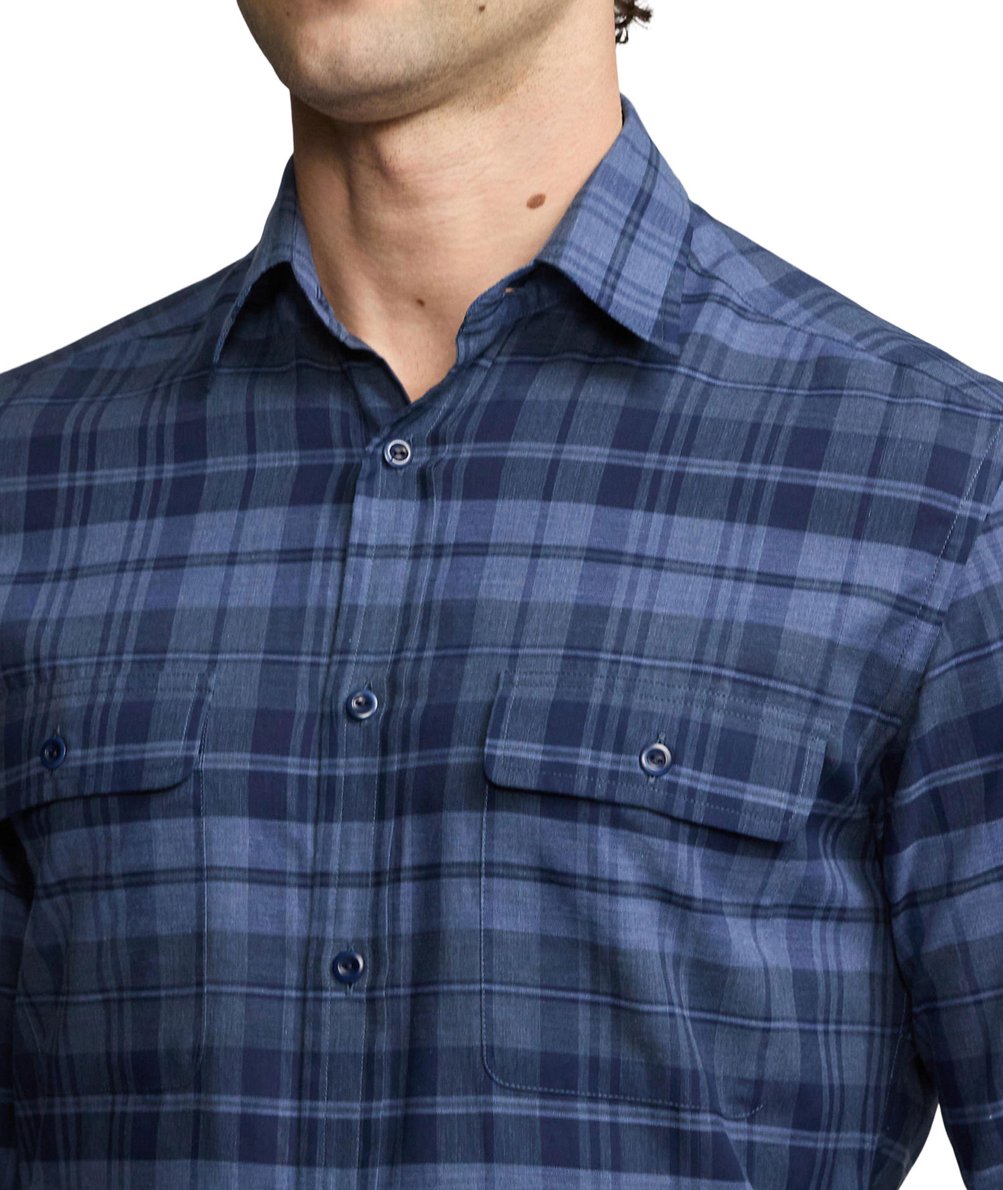 Cotton Shadow Plaid Shirt image 3